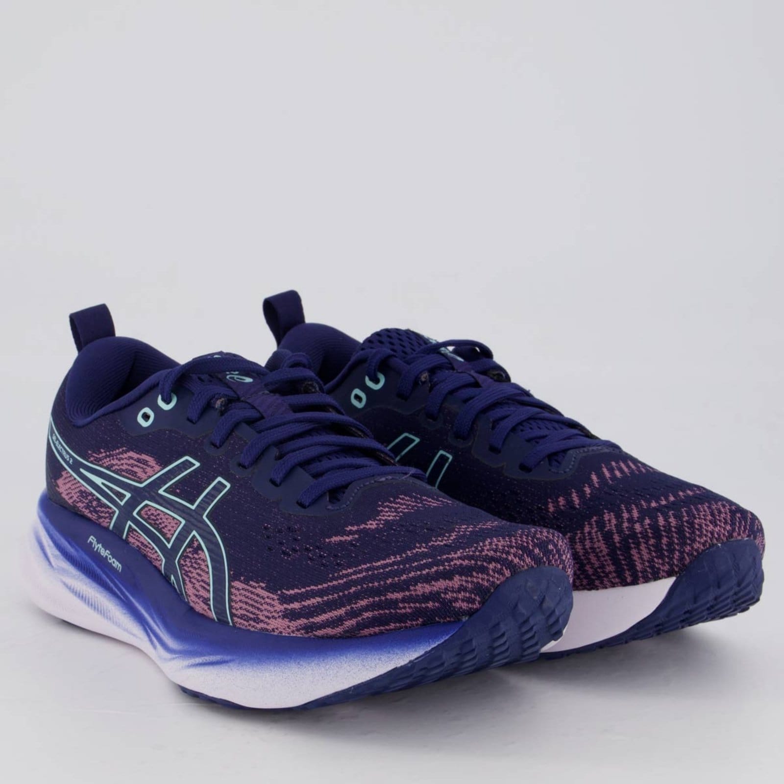 Vista 2 Tênis Asics Gel Electrus 2 Feminino Marinho ASICS azul marinho