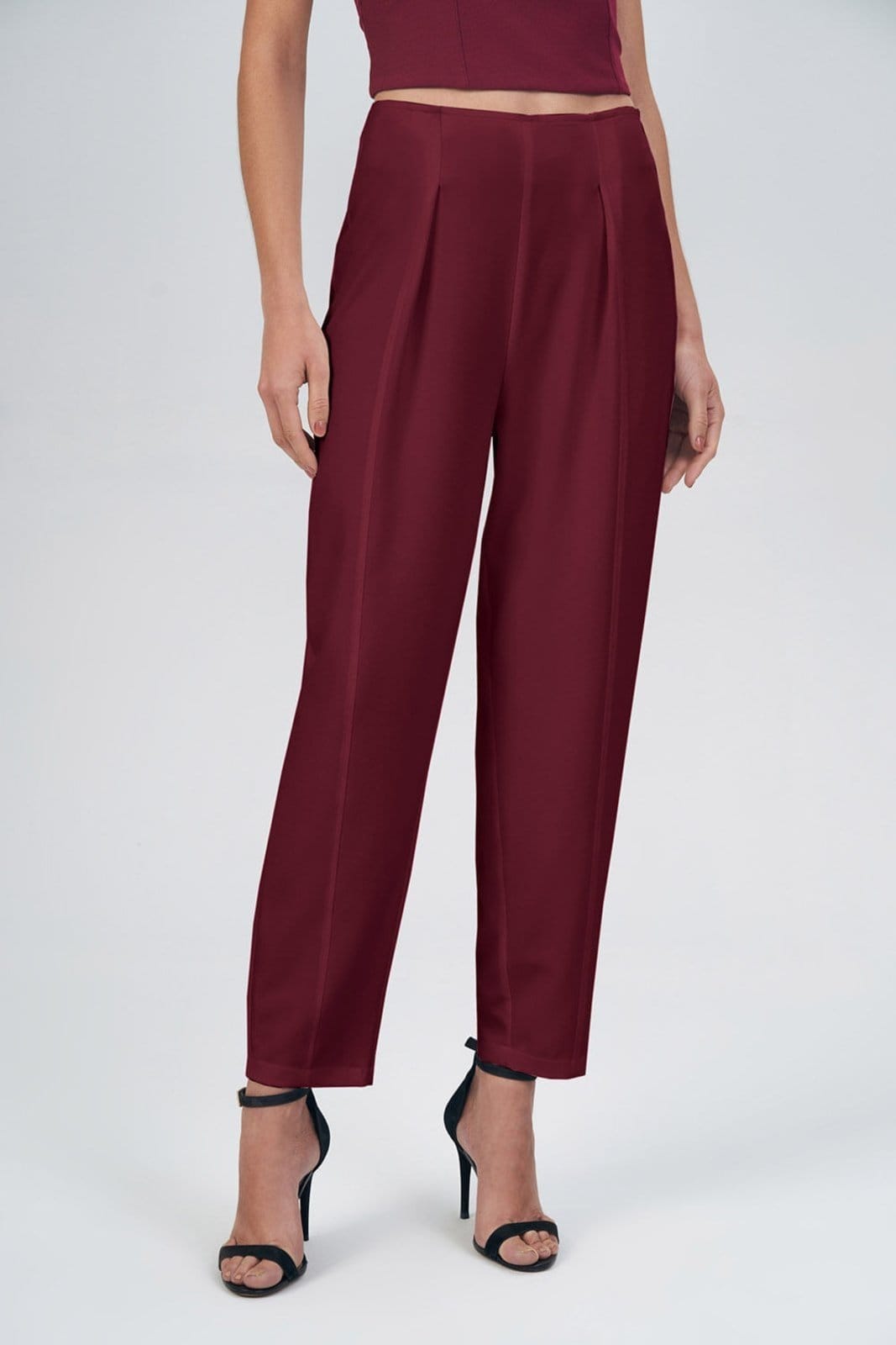 Calça Reta Costura Aparente Feminina Acostamento