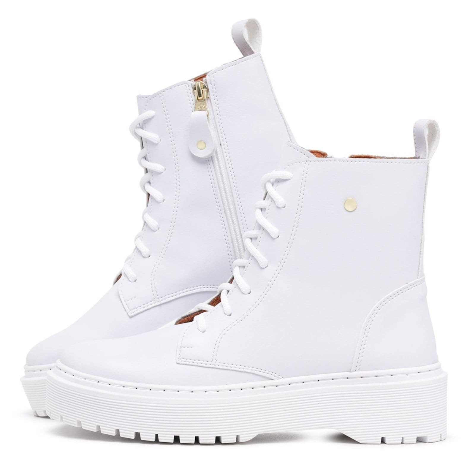 Coturno Feminino Bota Blogueira Plataforma Tratorada