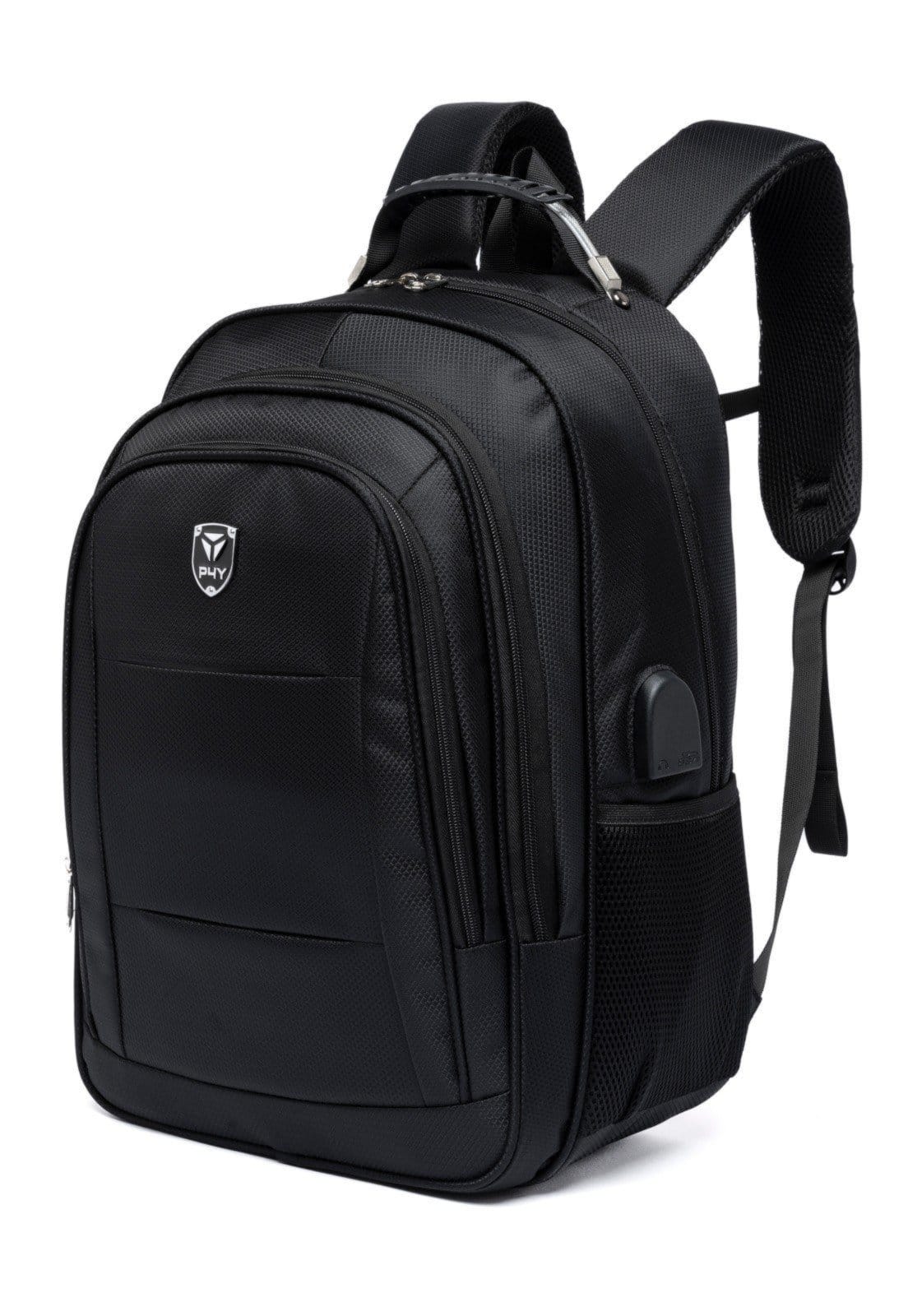 Vista 2 Mochila Executiva Notebook Escolar Reforçada Trabalho Espaçosa Perfect For You preto