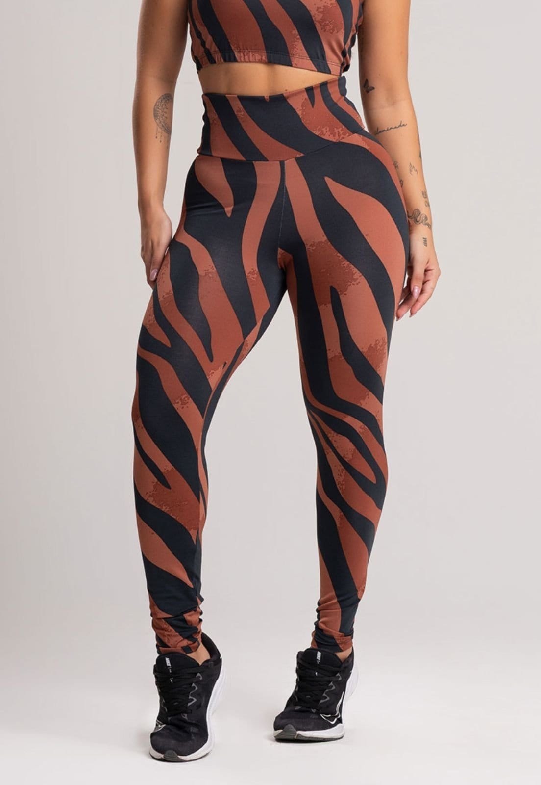 Calça Legging MVB Modas Cintura Alta Safari