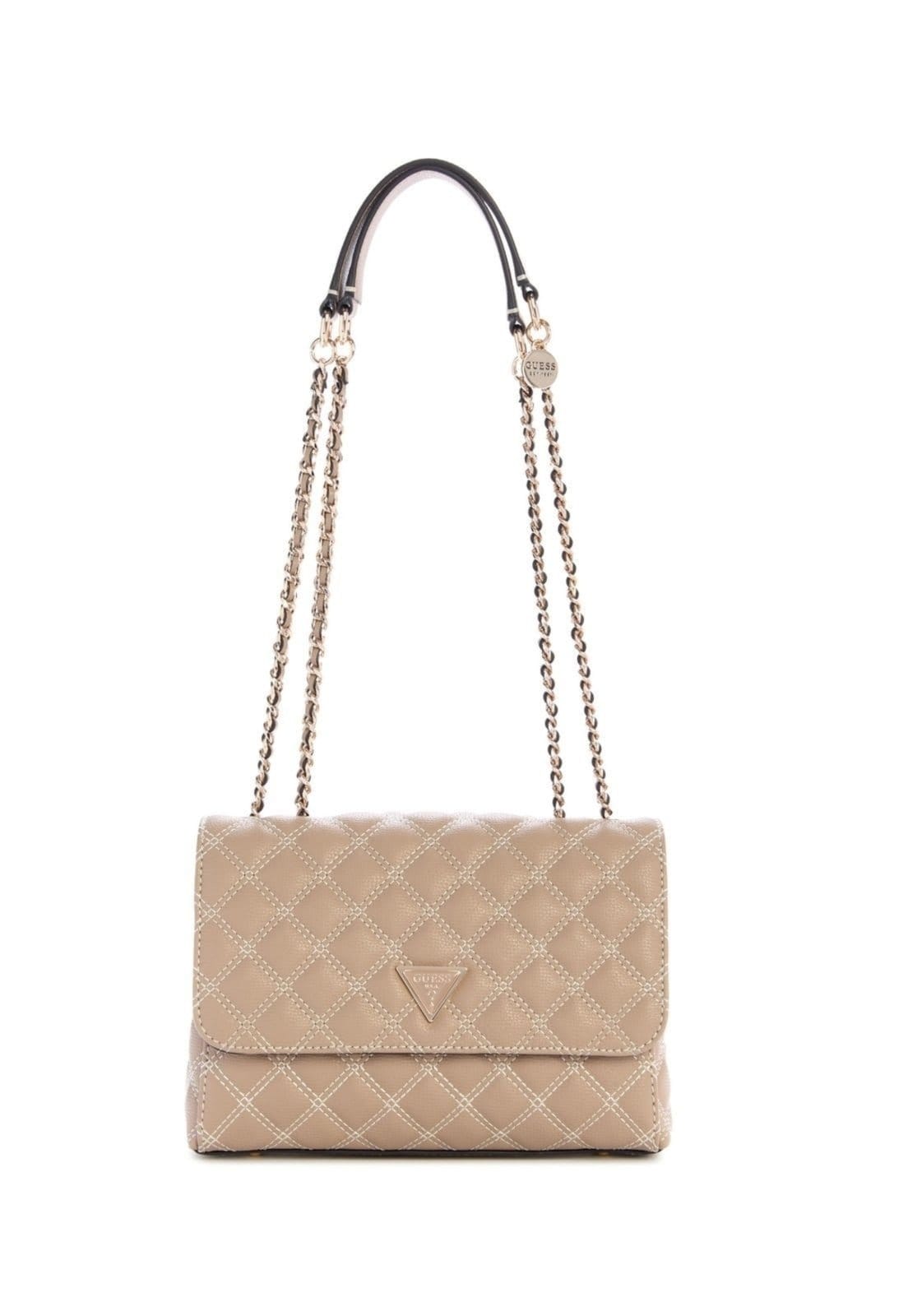 Vista principal Bolsa Guess Giully Ii 2 Comp Cnvrtble Flap Bege Guess amarelo