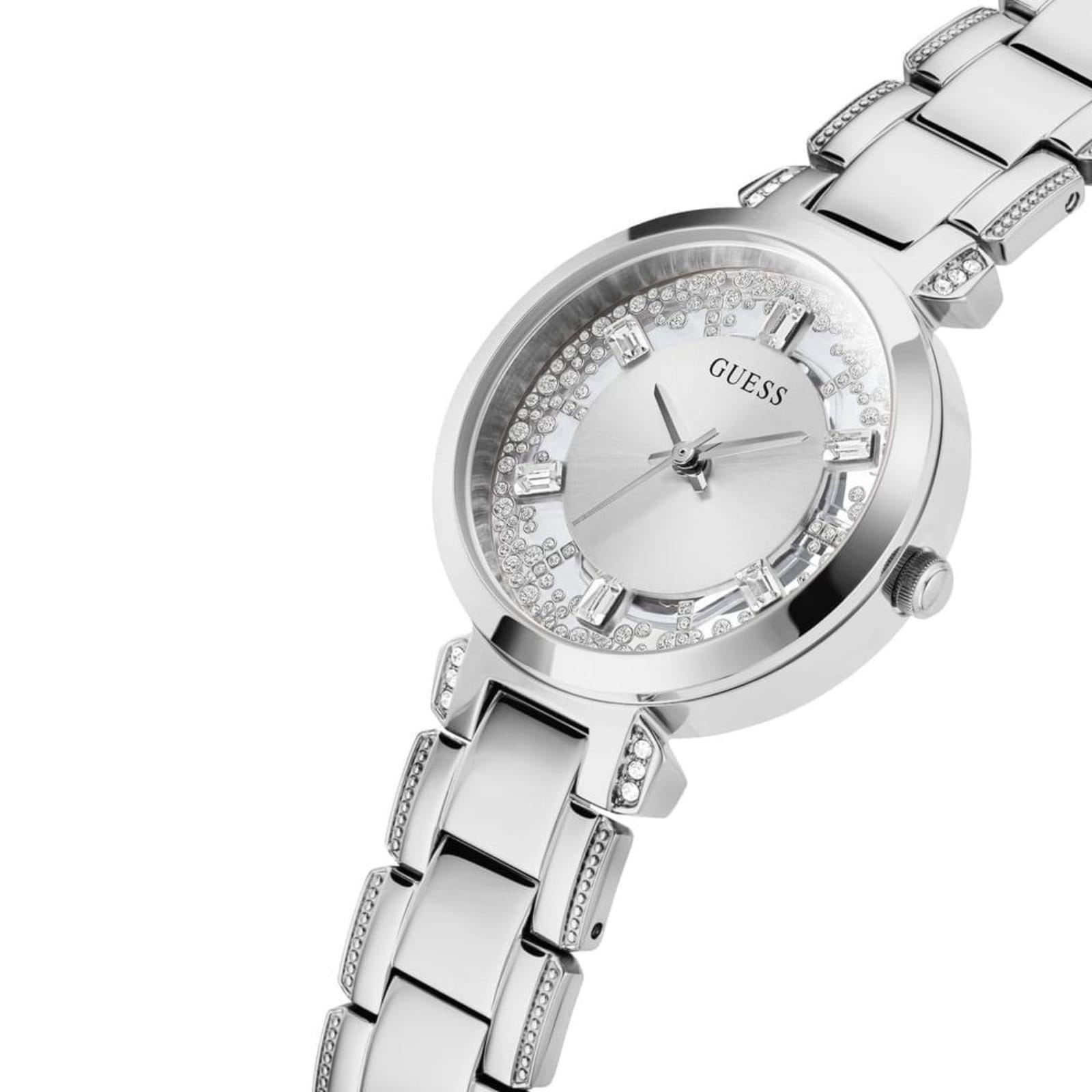 Vista 2 Relógio Guess Feminino Caixa Pequena Guess prata