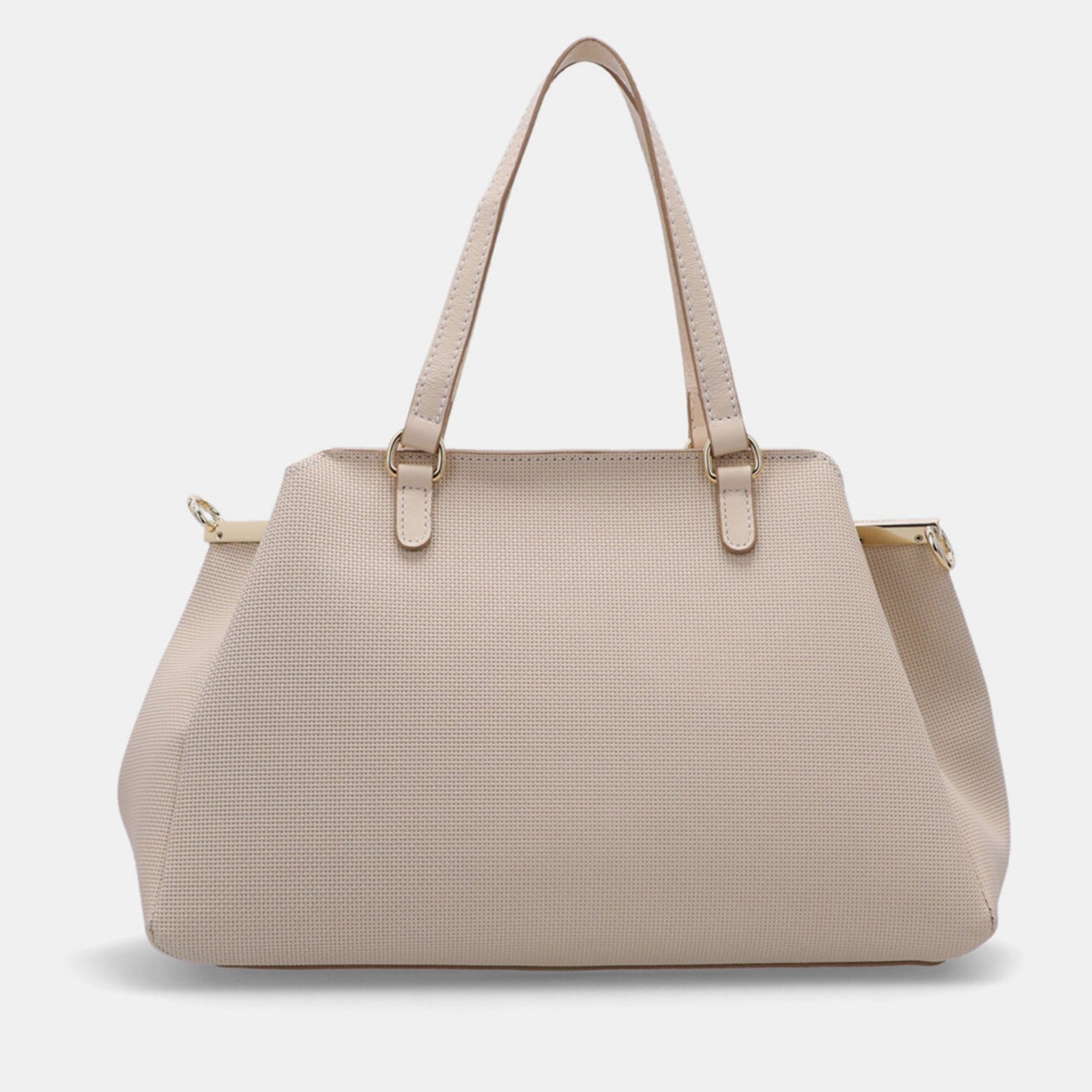 Vista 2 Bolsa Tote Grande Tramado - 2000503 Luz Da Lua Luz Da Lua bege