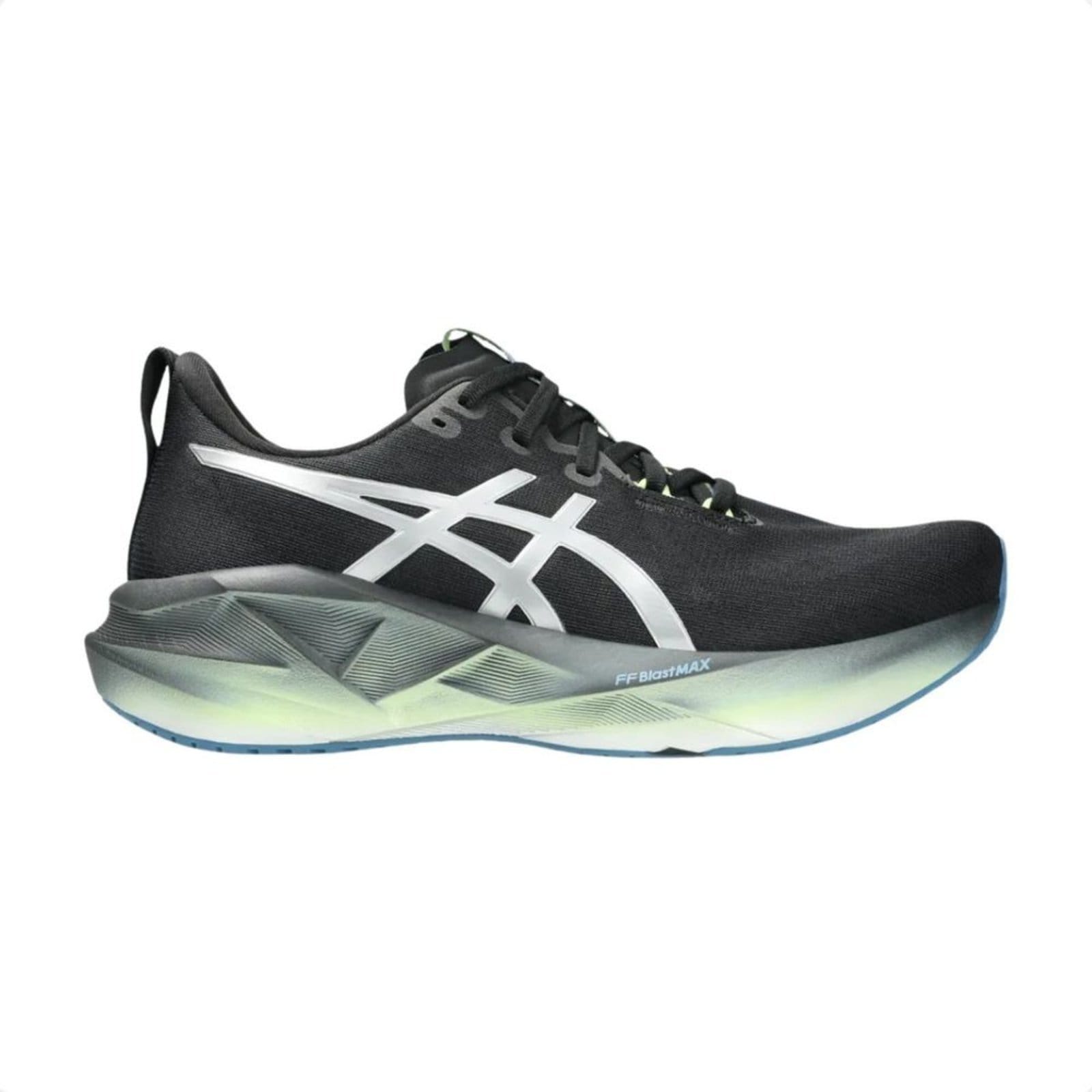 Tênis Running Masculino Asics Novablast 5 Luxe Preto E Verde