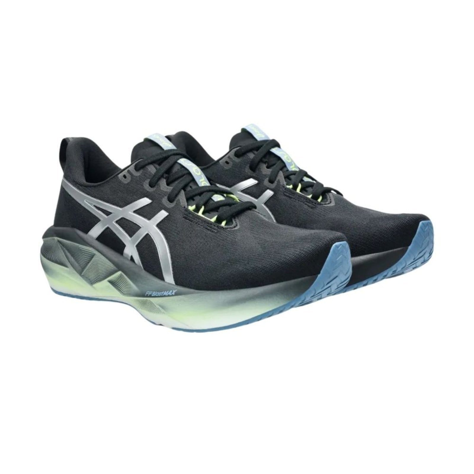 Vista 2 Tênis Running Masculino Asics Novablast 5 Luxe Preto E Verde ASICS preto verde