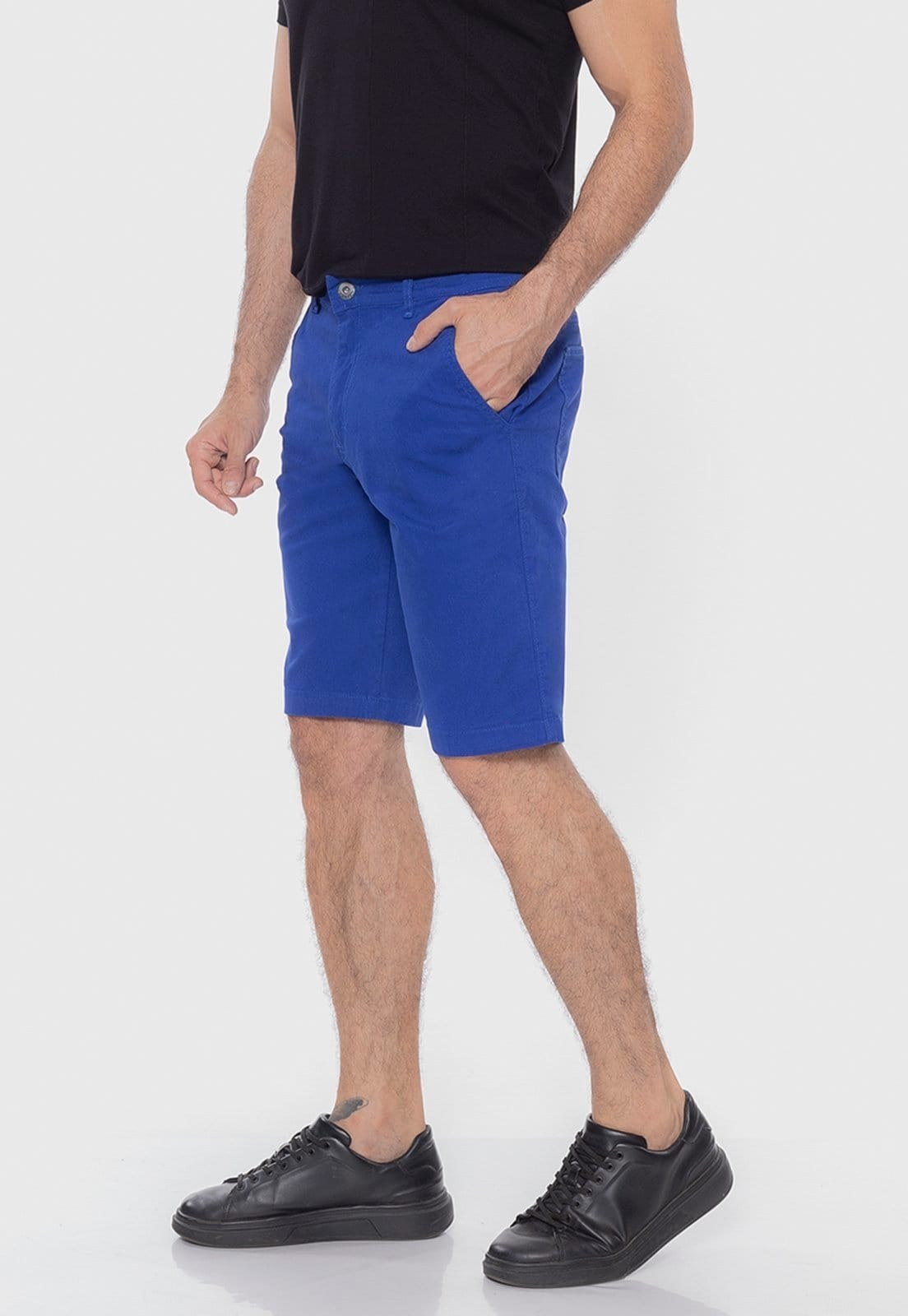 Bermuda Sarja Masculina Passeio Conforto Elastano 7879