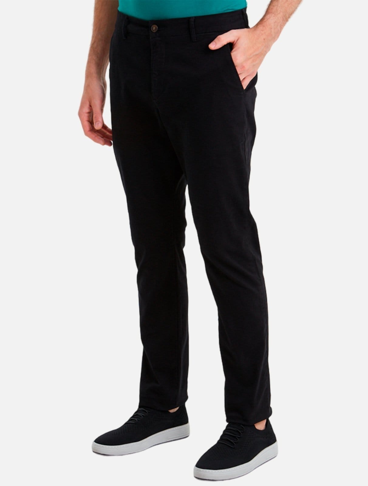 Calça Original Penguin Chino Sarja Slim BPBF0020 Preta