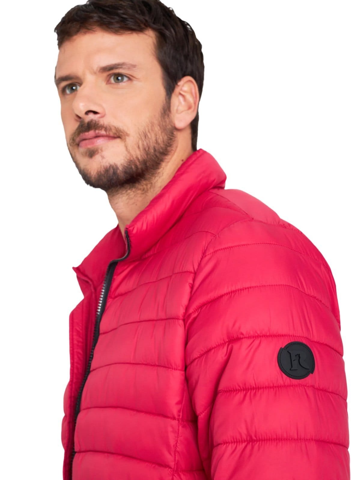Vista 2 Jaqueta Reserva Masculina Nylon Puffer Downtown Tag Vermelha Reserva vermelho