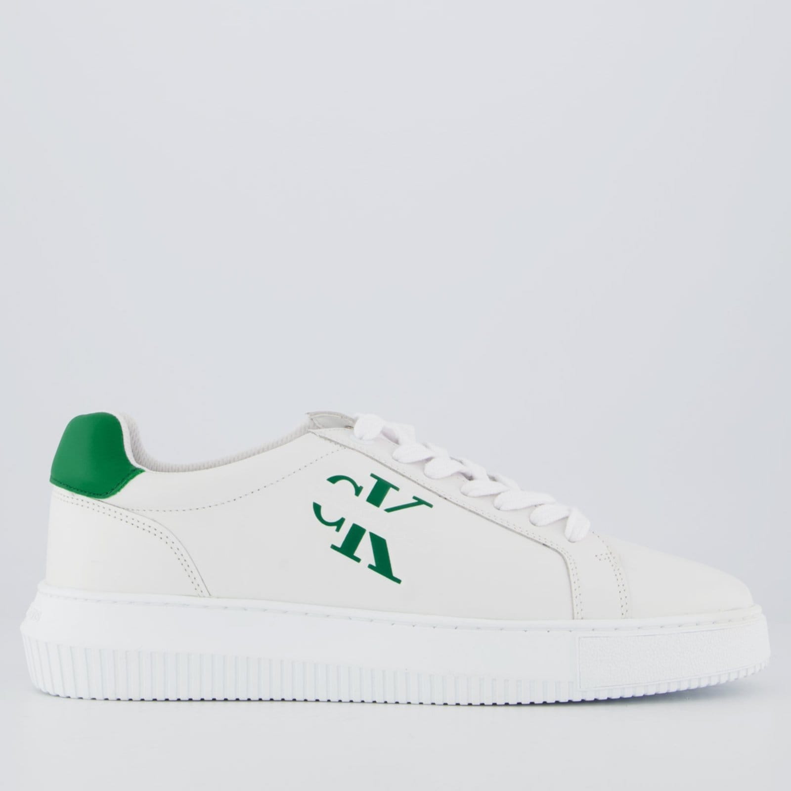Vista principal Tênis Calvin Klein Chunky Print Branco e Verde Calvin Klein branco verde