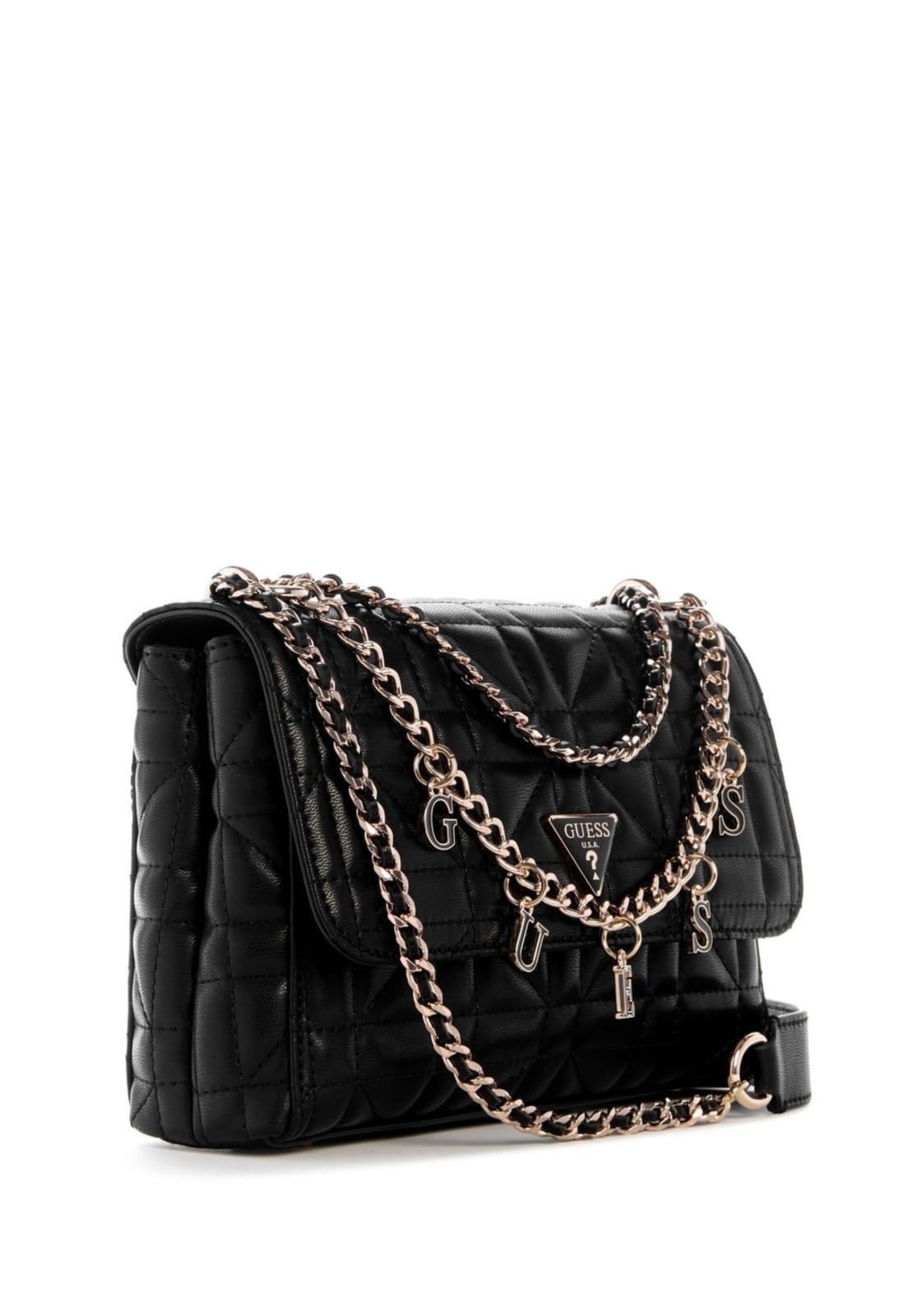Vista 2 Bolsa Guess Edita Convertible Xbody Flap Guess preto
