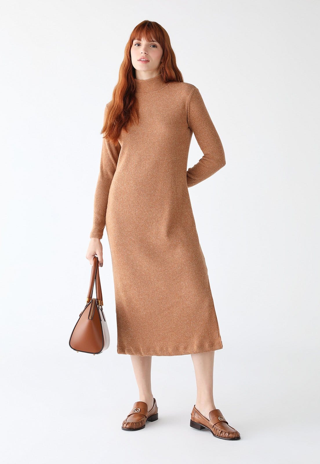 Vestido Canelado Lez a Lez Midi Malha