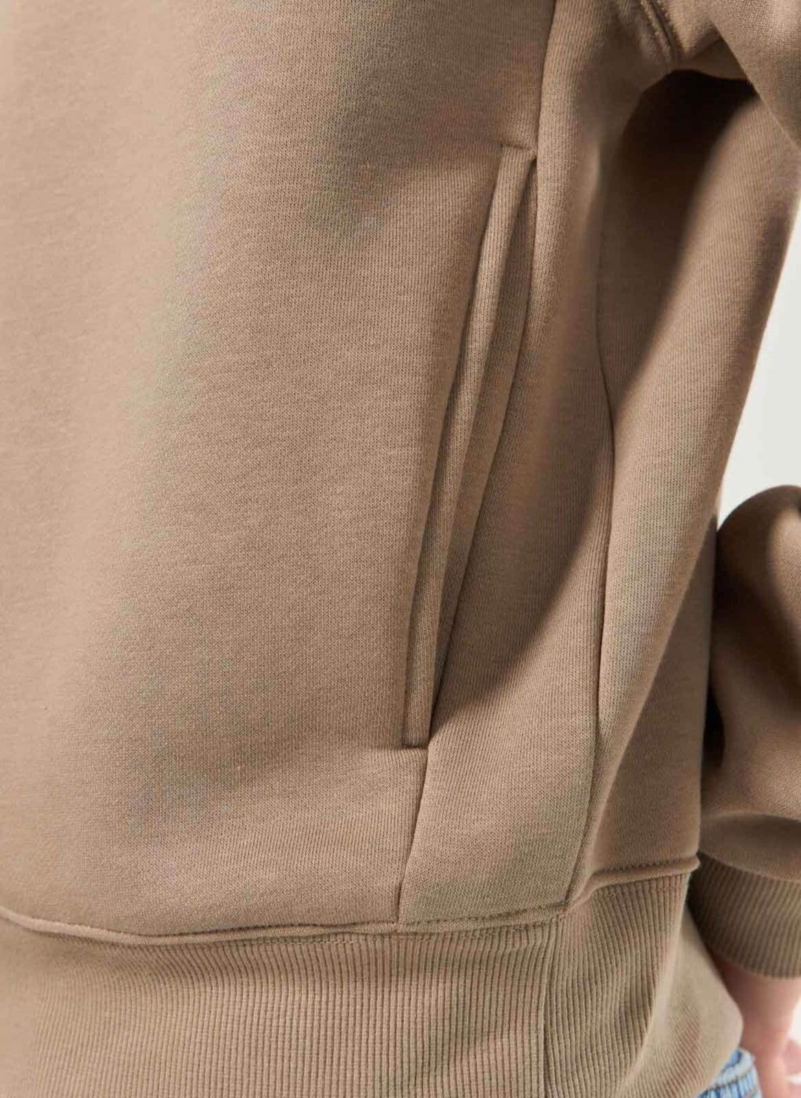 Vista 2 Moletom Box Com Capuz Youcom bege