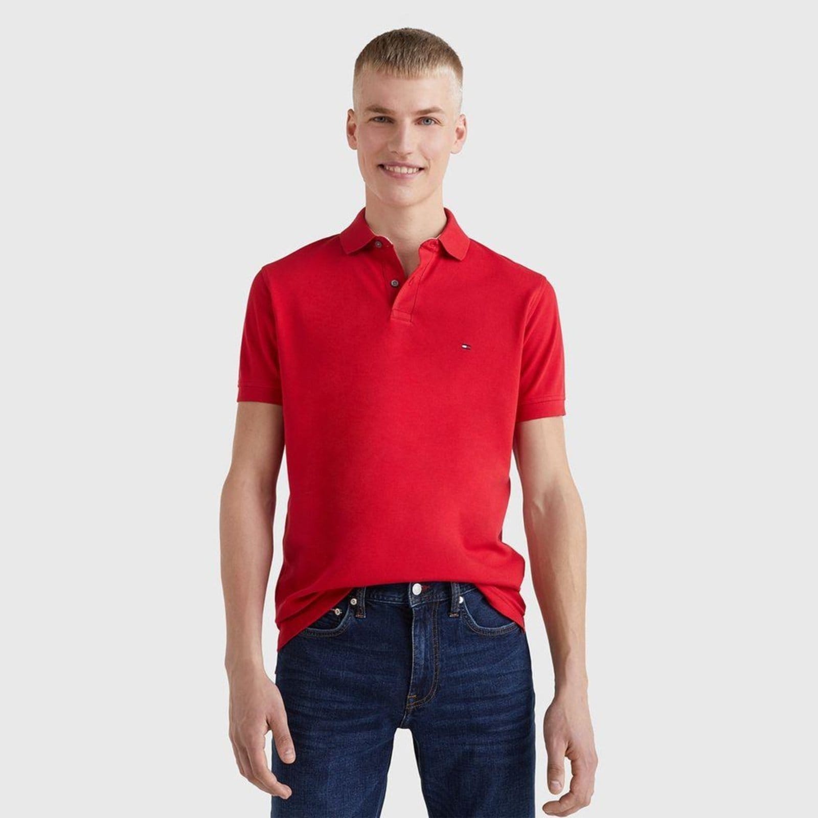 Polo 1985 Regular Tommy Hilfiger Vermelha