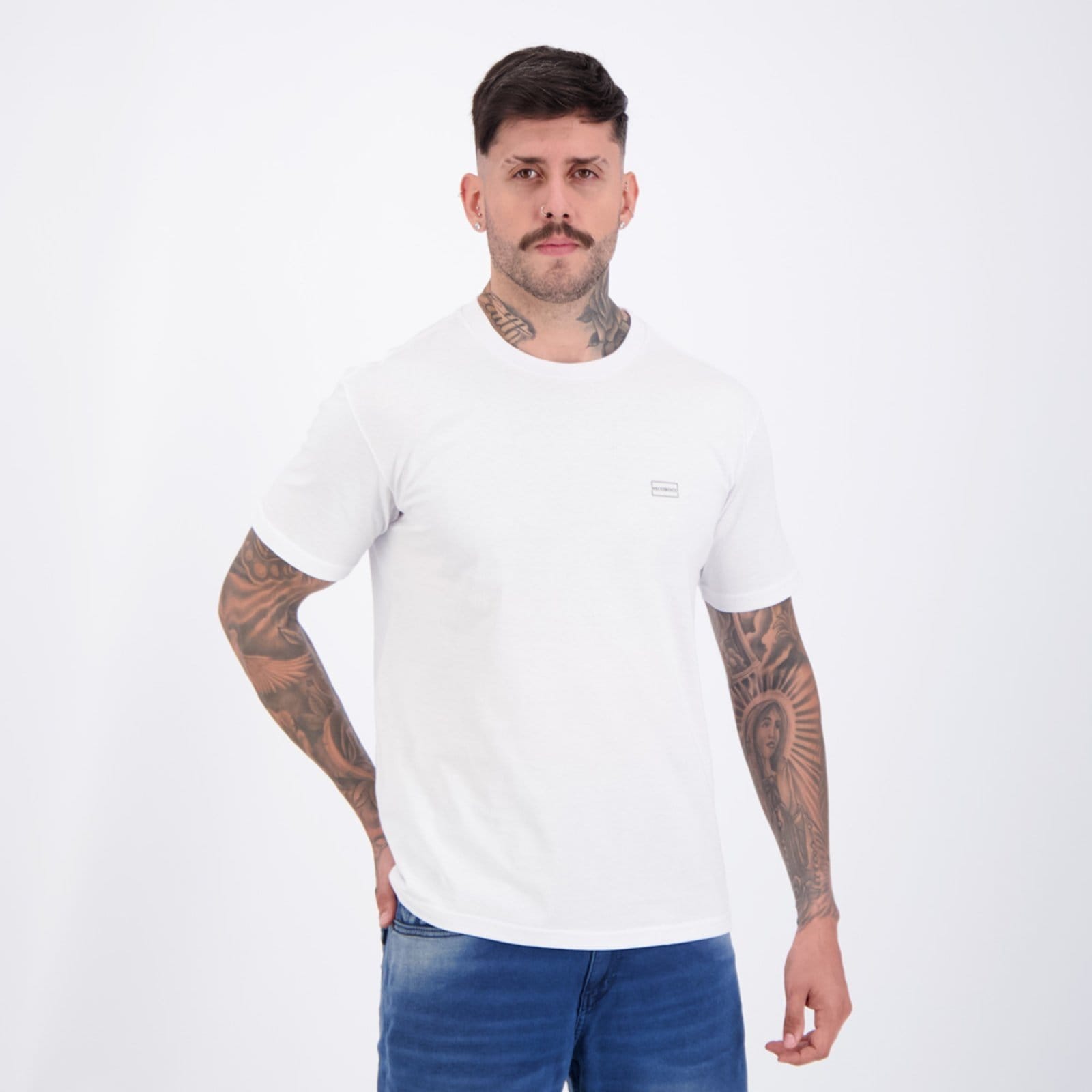 Vista 2 Camiseta Nicoboco Grace Branca Nicoboco branco