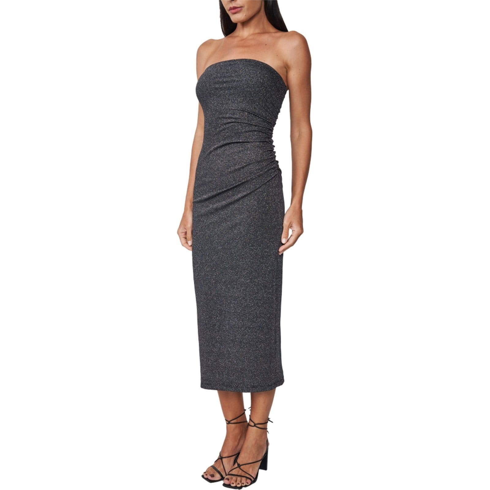 Vestido Colcci Metalizado Pr25 e Prata Feminino