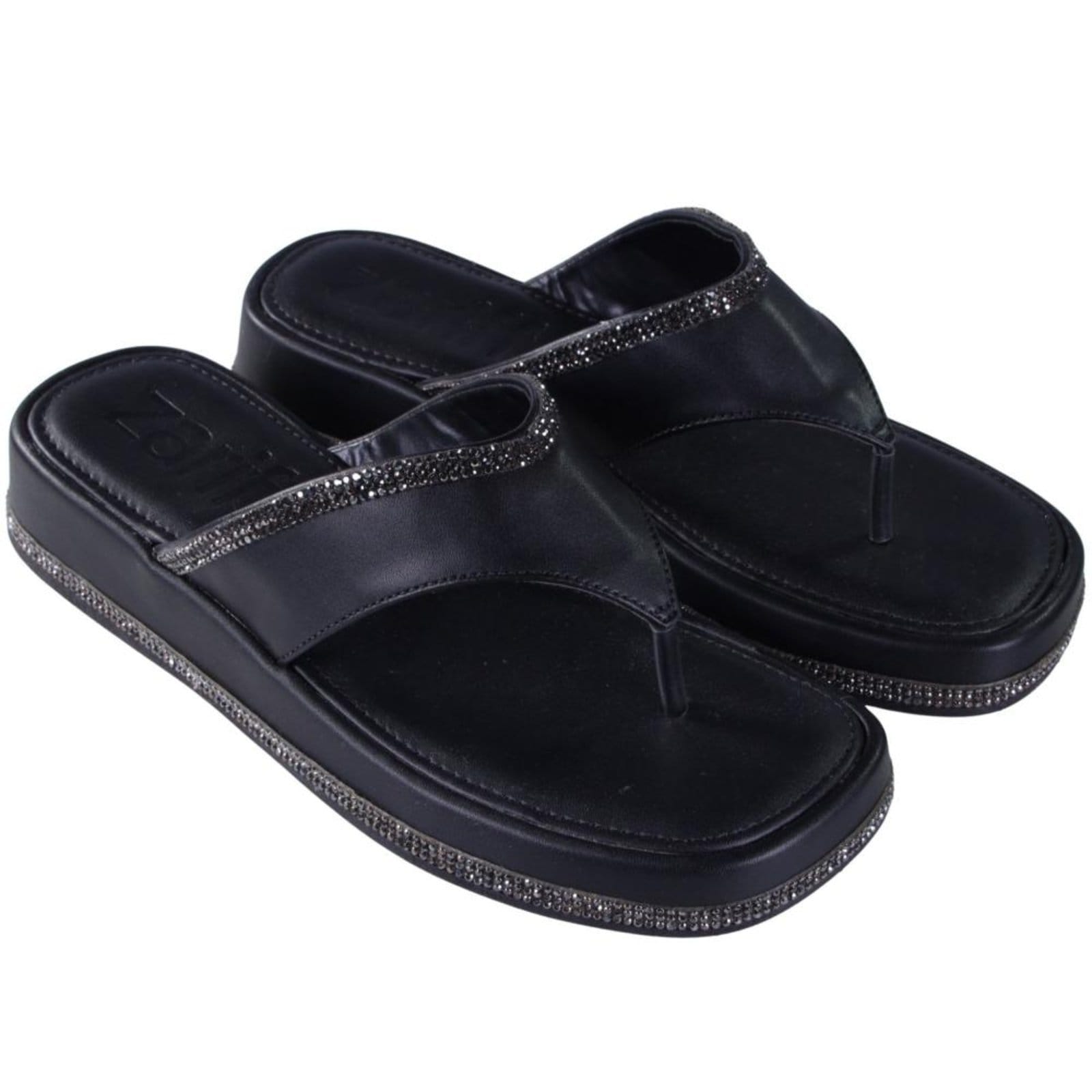 Vista 2 Tamanco Feminino Zariff 618pl Preto Zariff incolor