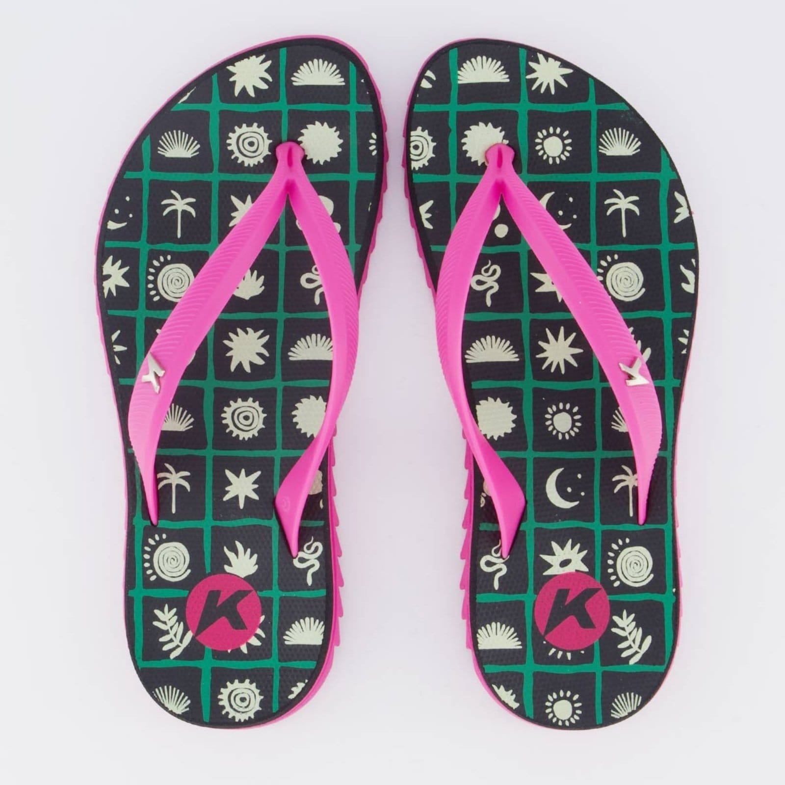 Chinelo Kenner Ibiza Sand Feminino Preto e Rosa