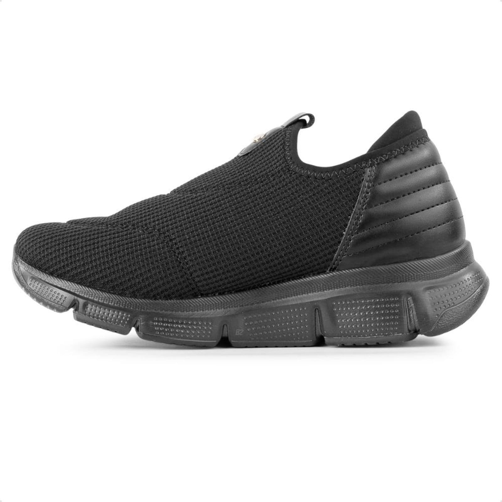 Vista 2 Tênis Comfortflex Knit Slip On Feminino Comfortflex preto