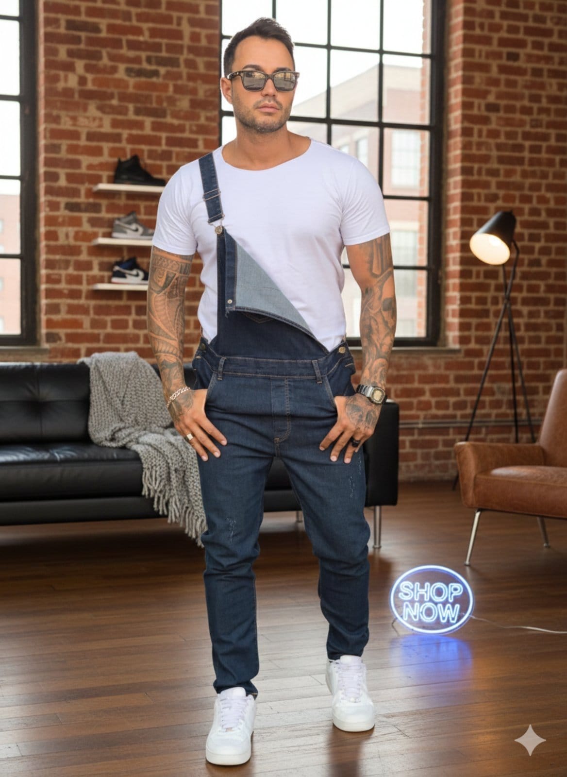 Macacão Masculino ão Alleppo Jeans Medelin