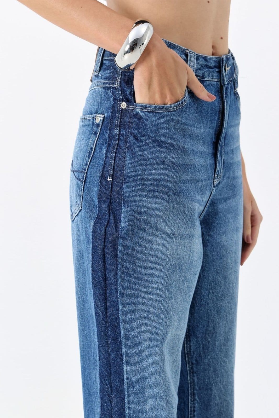 Vista 2 Calça Cintura Alta ACT FEMININO jeans