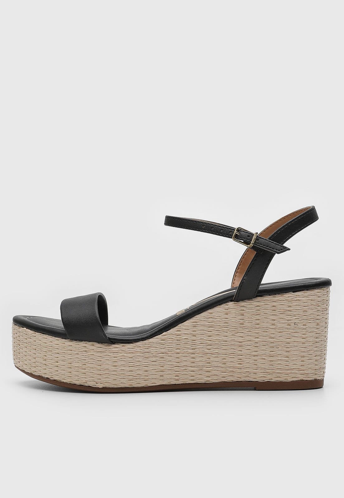 Sandália Anabela Vizzano Espadrilhe Preta