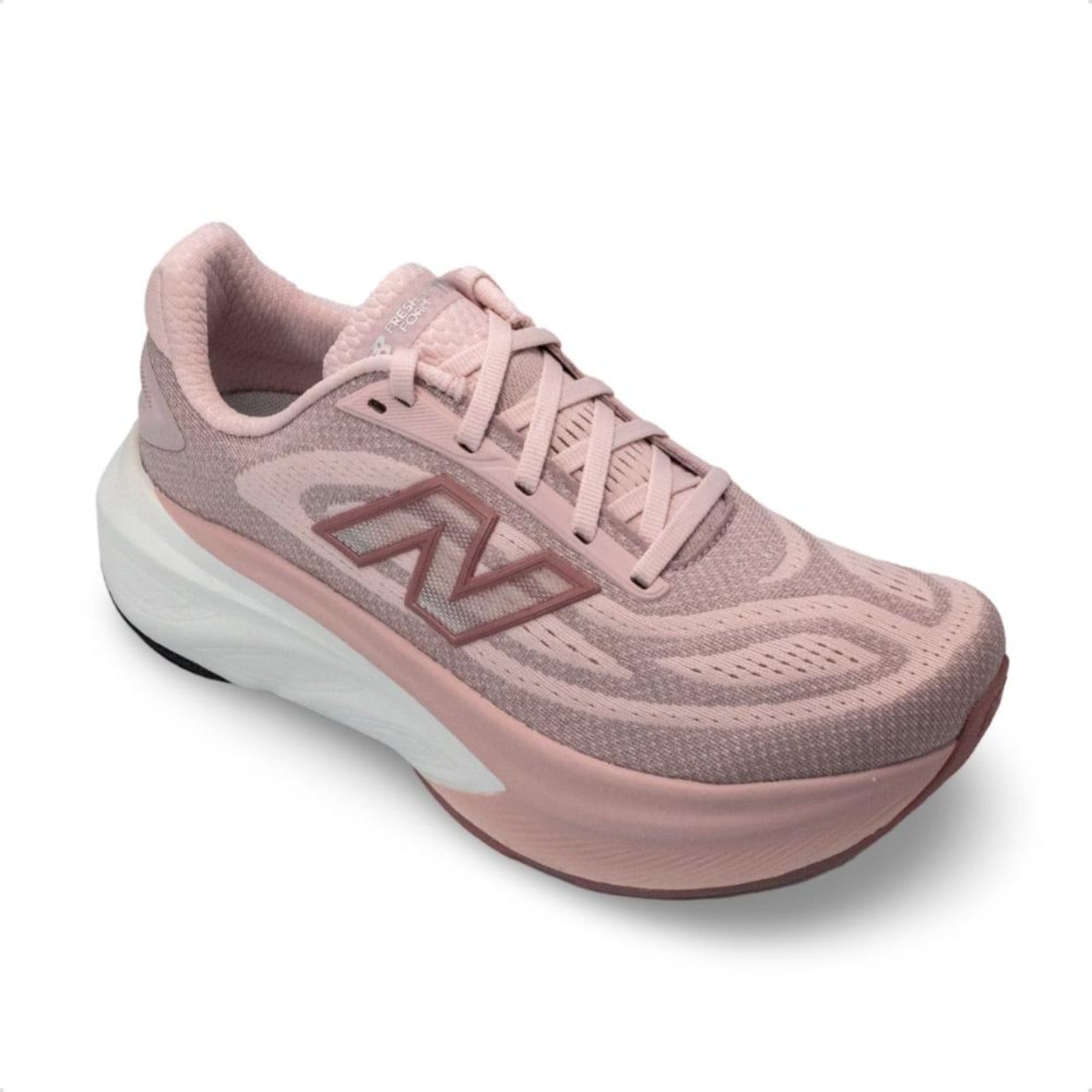 Vista 2 Tênis New Balance Feminino Fresh Foam X More V6 Corrida New Balance rosa
