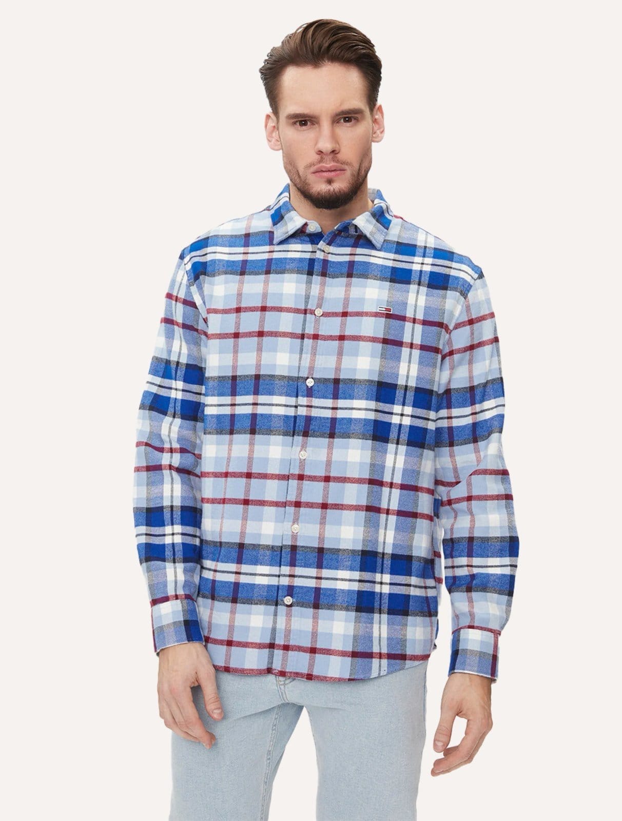 Camisa Tommy Jeans Masculina Regular Xadrez Essential Check