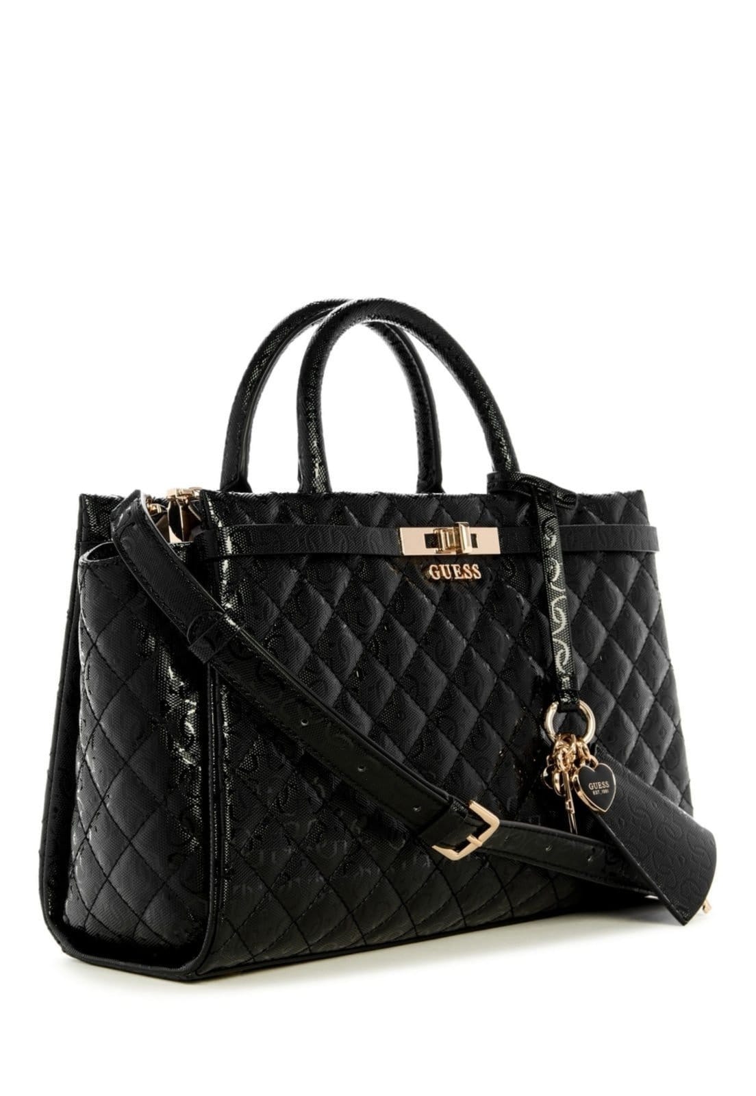 Vista 2 Bolsa Guess Idra Girlfriend Satchel Guess preto