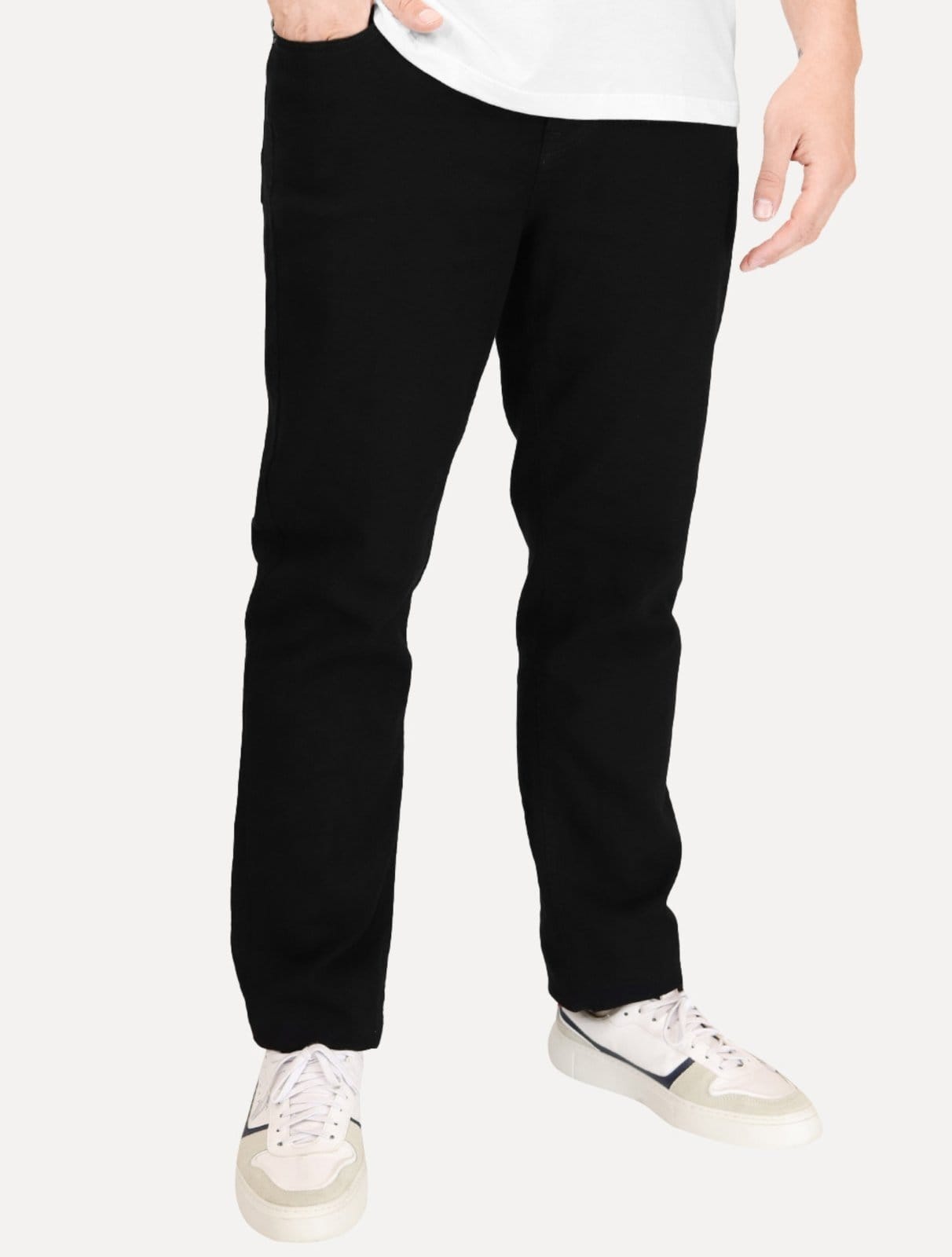 Calça Tommy Hilfiger Masculina Regular Straight Denton Chelsea Preta