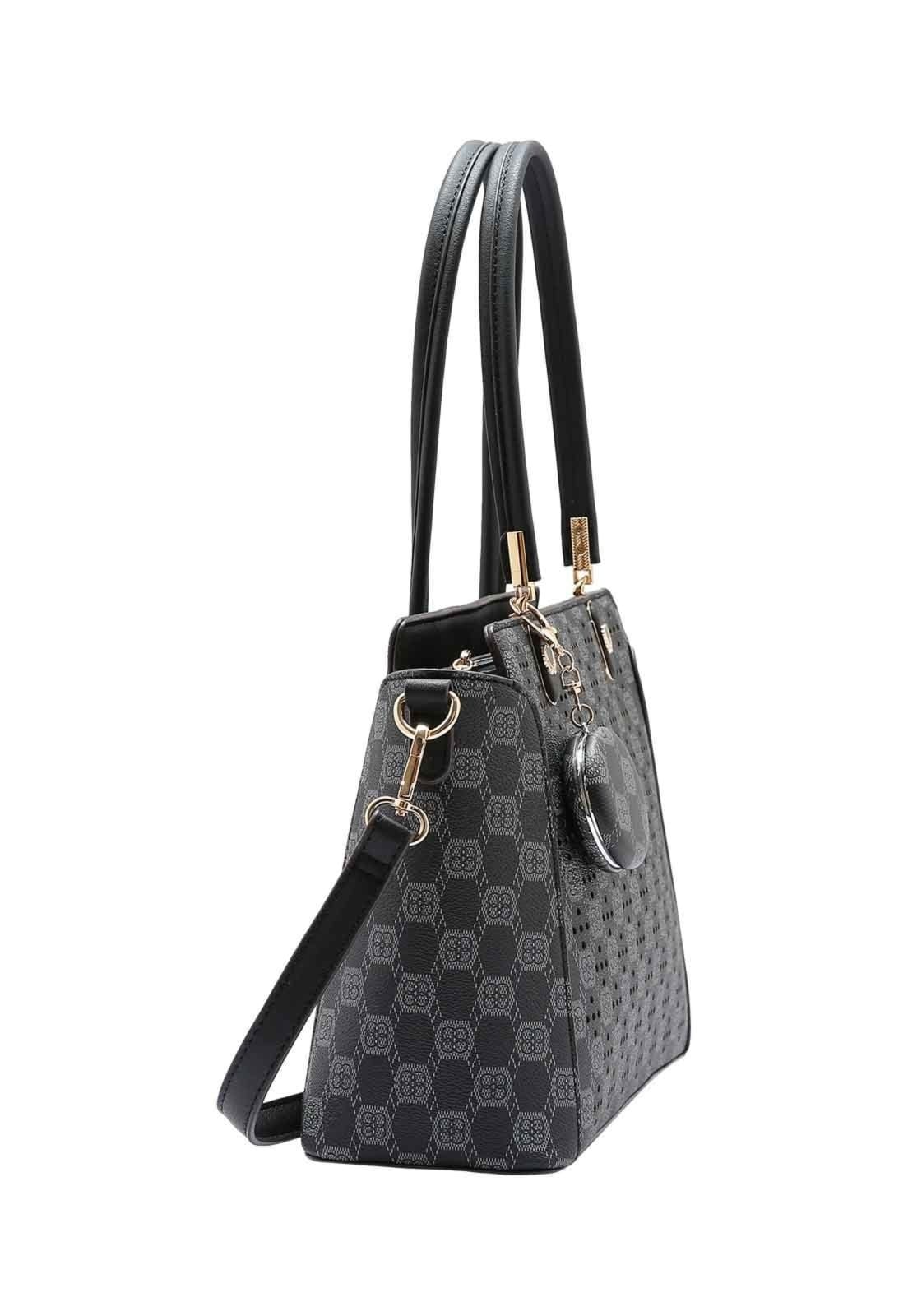 Vista 2 Bolsa Feminina Chenson Original New Cristal Ombro 3485028 Chenson preto