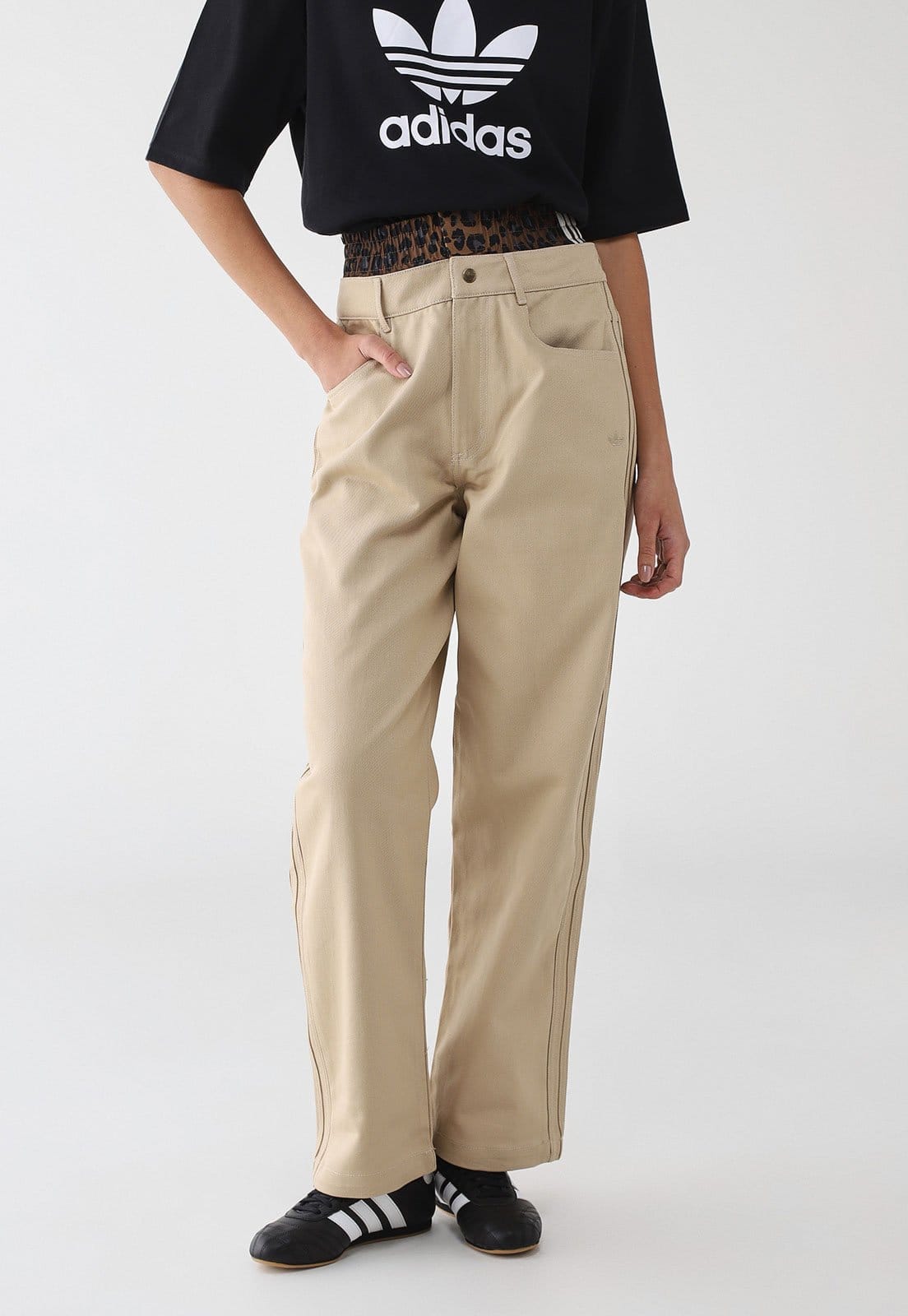 Calça Utility adidas Originals Cós Animal Print