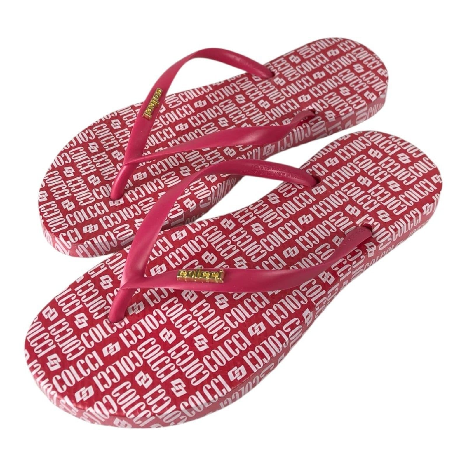 Vista 2 Chinelo Fem Monograma Colcci Iffe Colcci vermelho