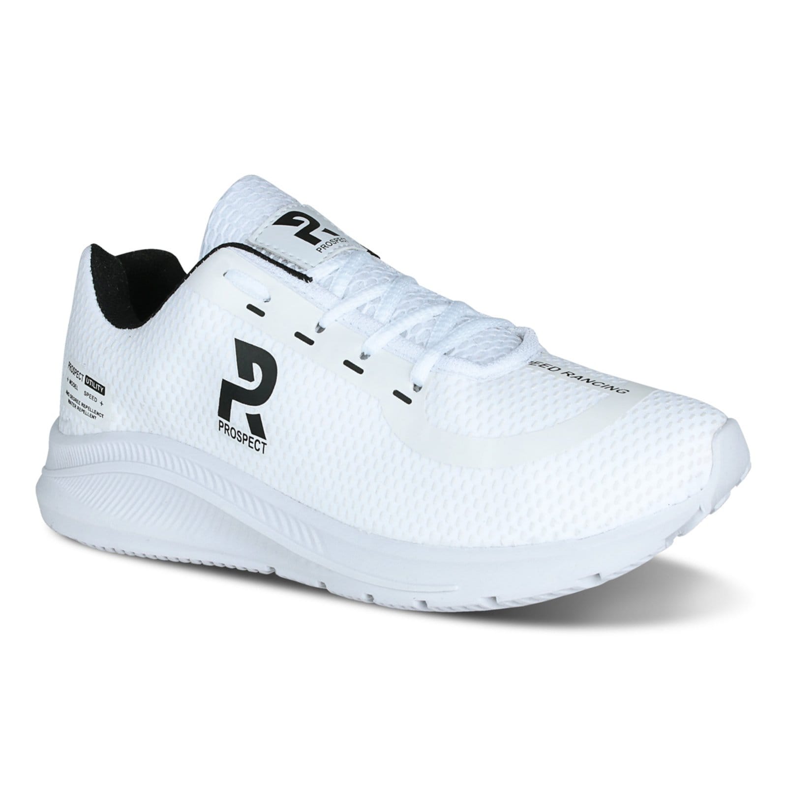 Vista 2 Tênis Masculino Prospect Speed Academia Treino Running Lavini Shoes branco