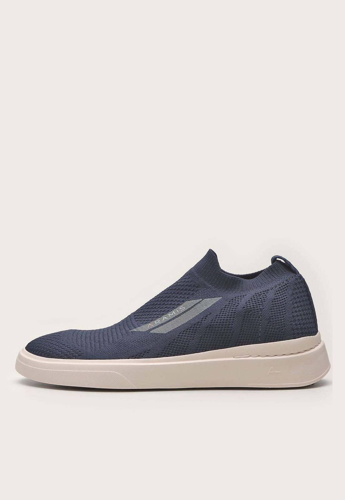 Tênis Slip On Aramis Knit Azul-Marinho