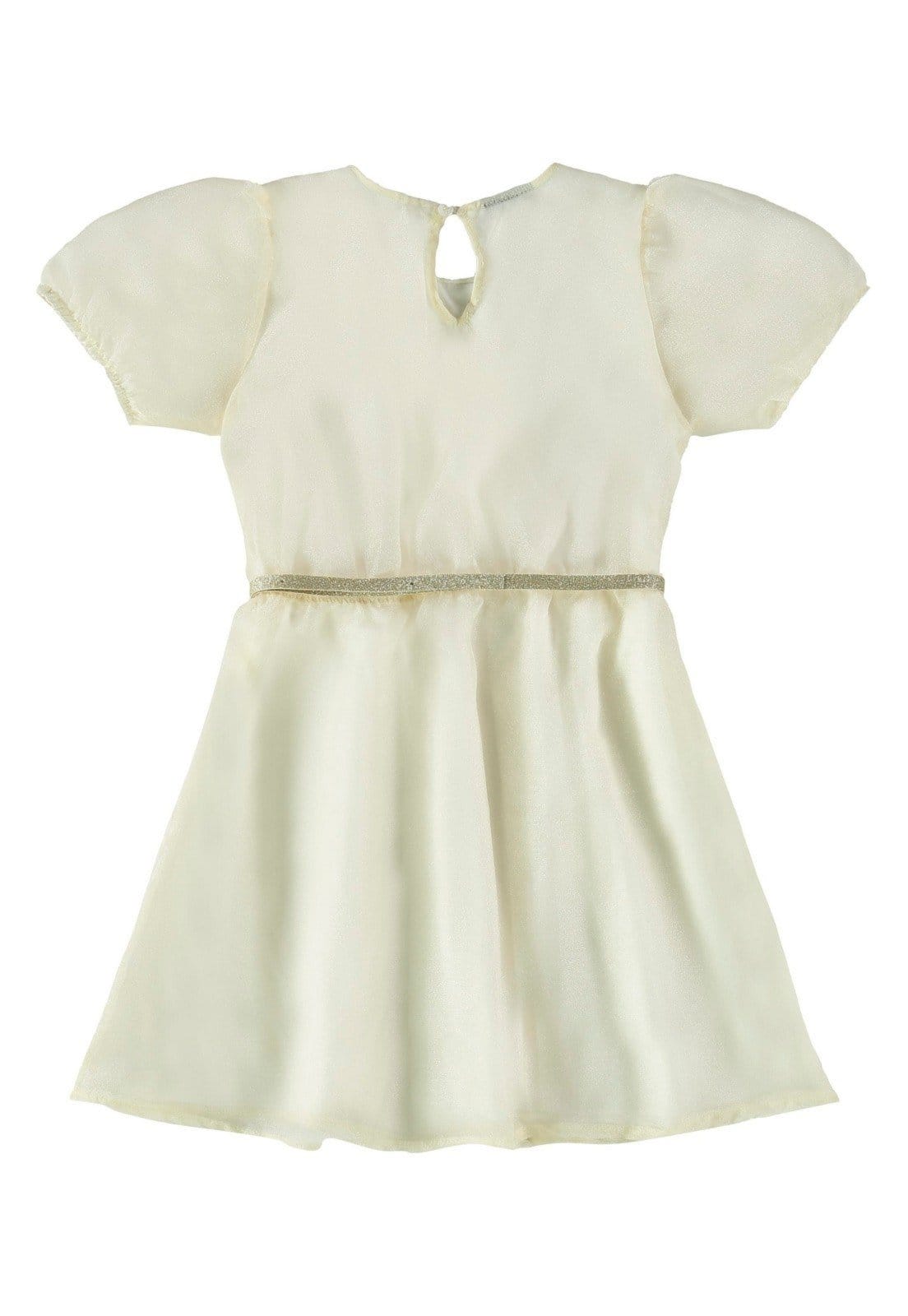 Vista 2 Infantil - Vestido em Organza com Forro Guloseima Off White GULOSEIMA off-white white