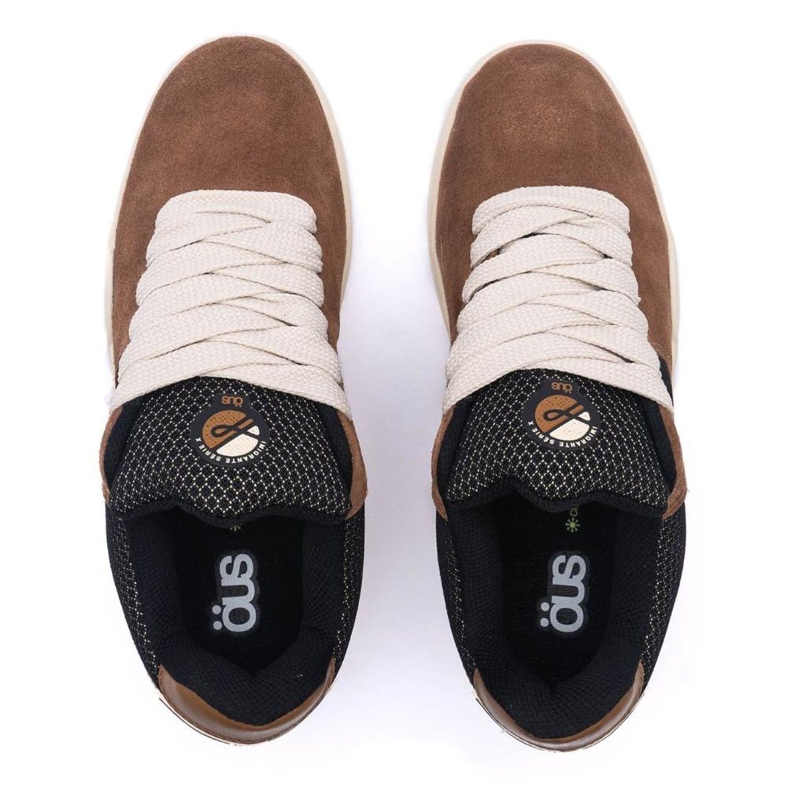 Vista 2 Tênis OUS Imigrante Serie X Bourbon Chantilly PRT Essencial ÖUS marrom