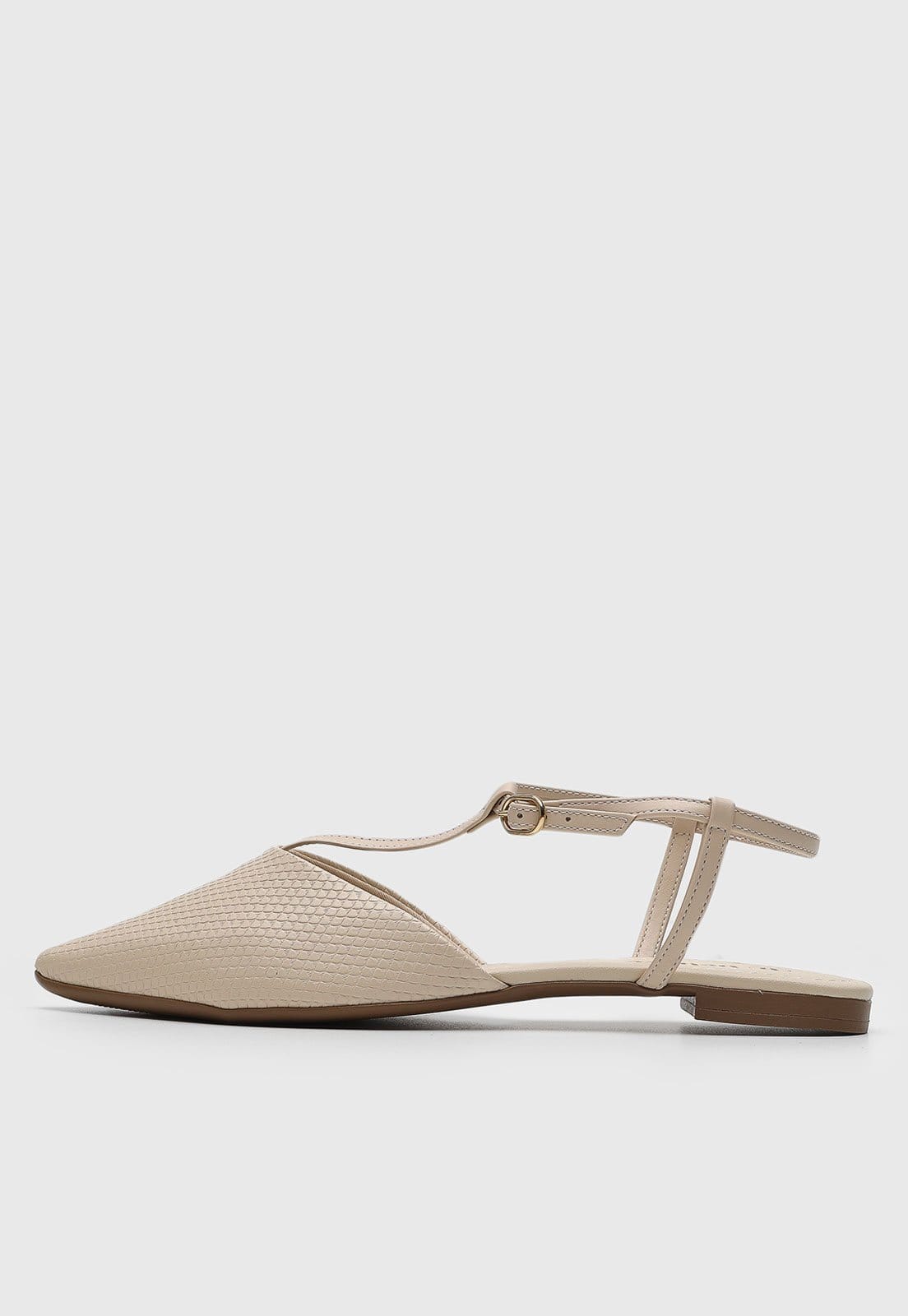 Sapatilha Slingback cê Lezard Off-White