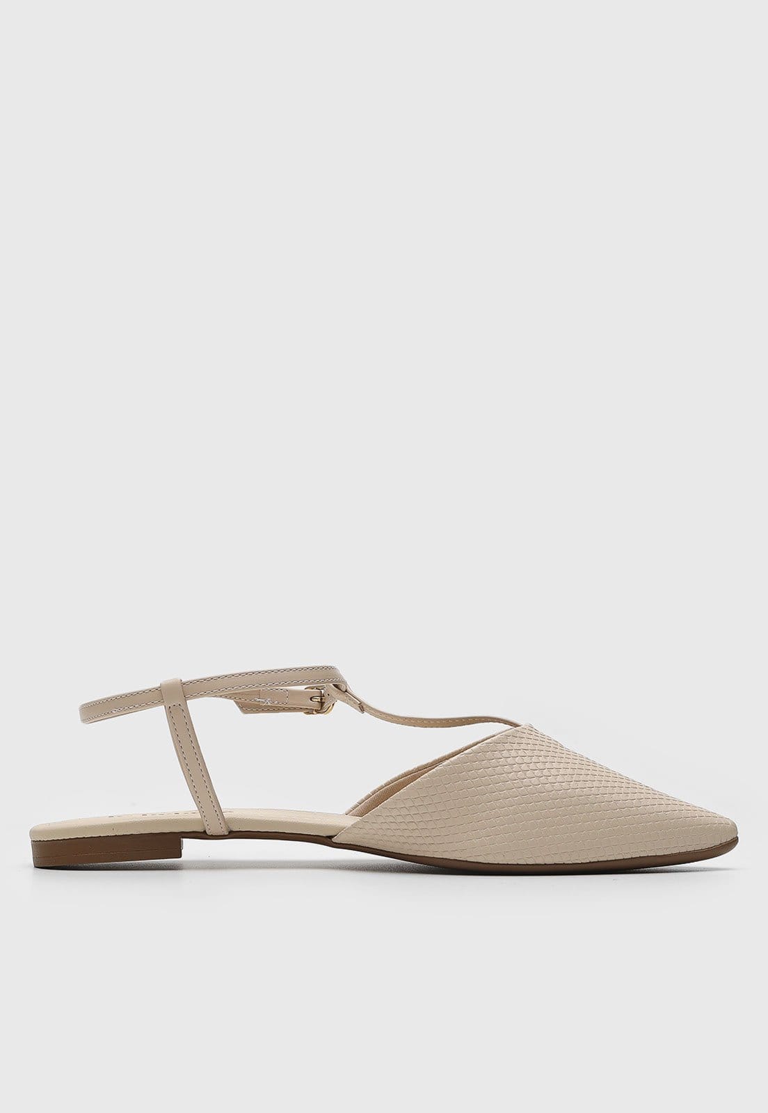 Vista 2 Sapatilha Slingback cê Lezard Off-White BEBECÊ off-white white