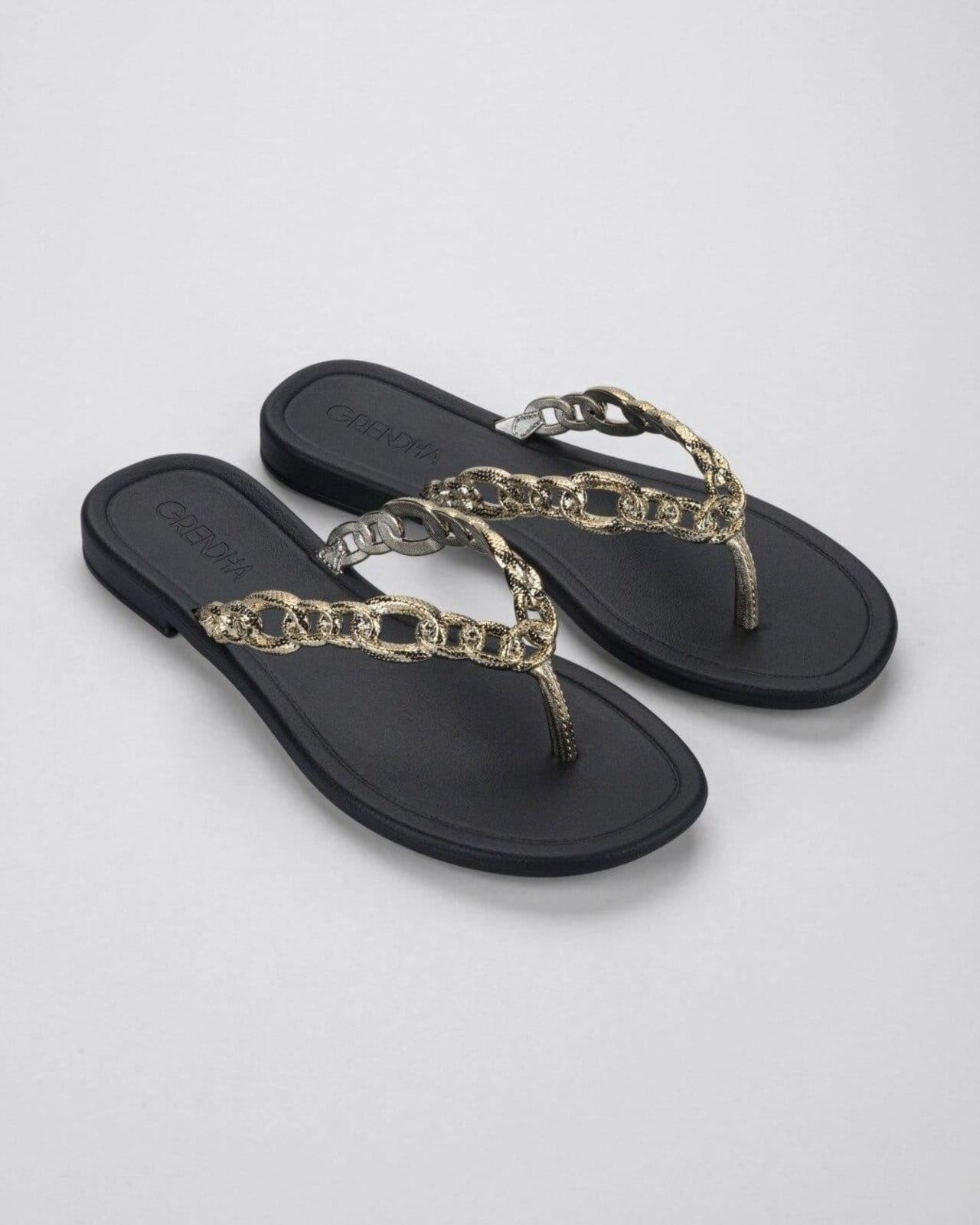 Vista 2 Sandália Rasteira Feminina Adulta Grendha Todo Dia Divina GRENDHA preto