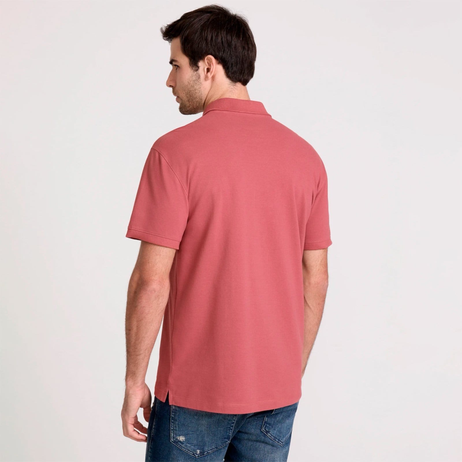 Vista 2 Camisa Polo John John Regular New Simple Pr26 Masculino John John rosa