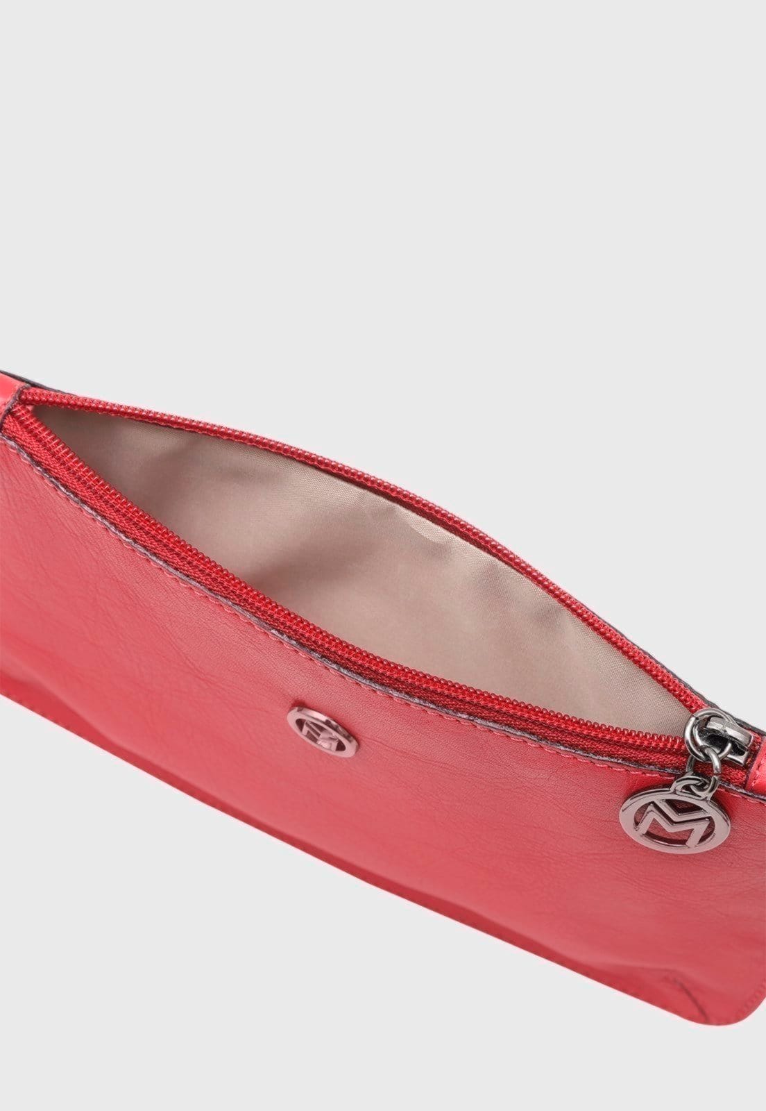 Vista 2 Bolsa Transversal Couro Mariart 200 Amora Mariart vermelho