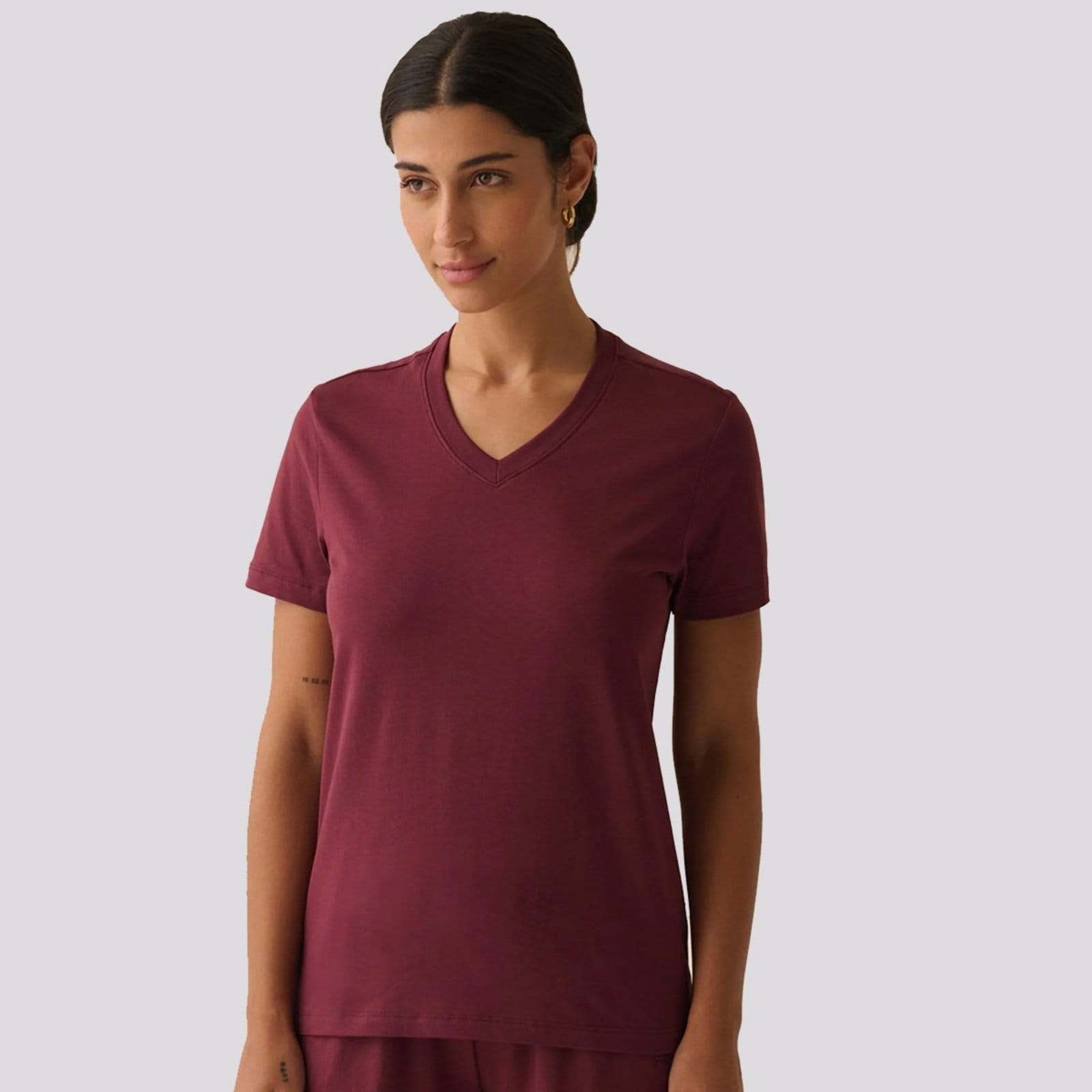 Camiseta Fila Basic Feminina Vinho