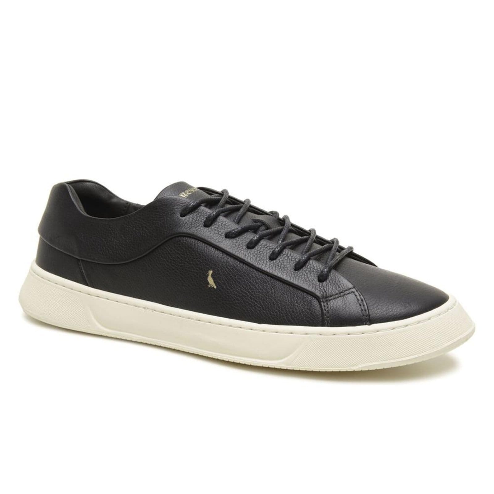 Vista 2 Tenis Masculino Reserva ASHER RE Casual Couro RESERVA GO preto