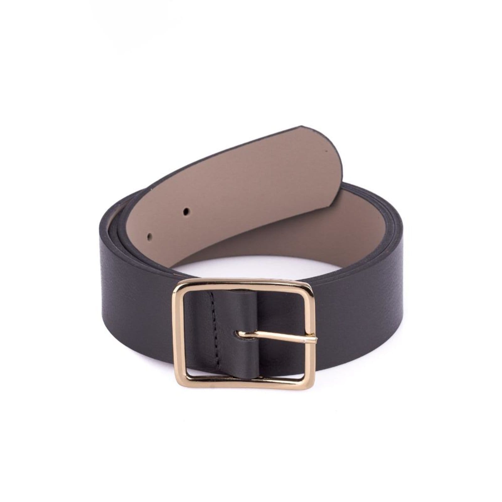 Vista 2 Cinto Feminino Largo De Couro Maya Andrea Vinci preto