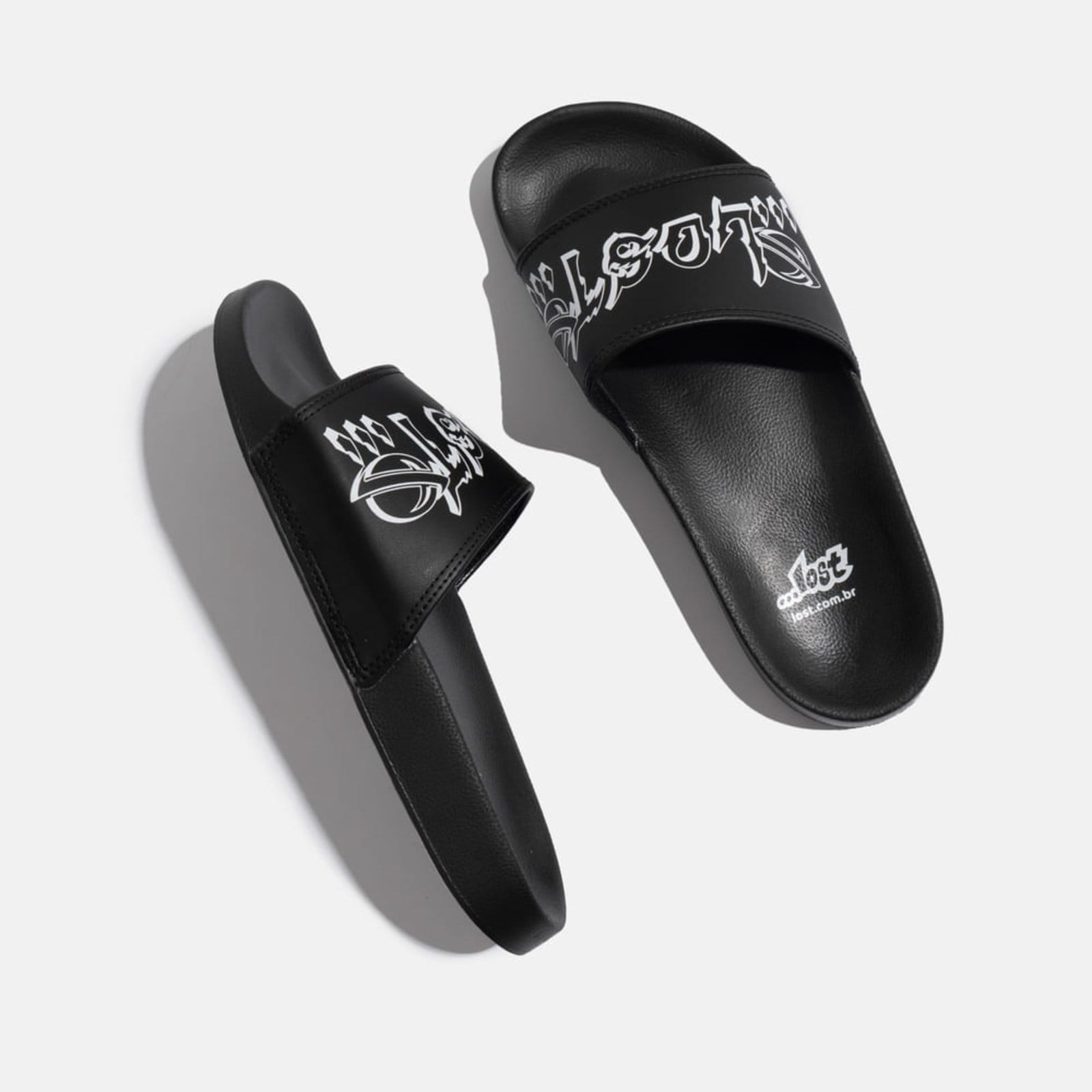 Vista 2 Slide Lost Masc Lost preto