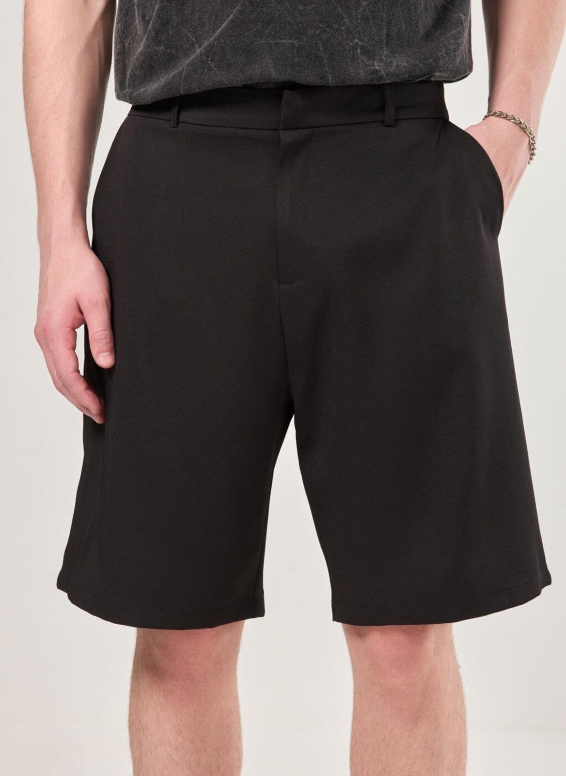 Vista 2 Bermuda Alfaiataria Preta Youcom preto