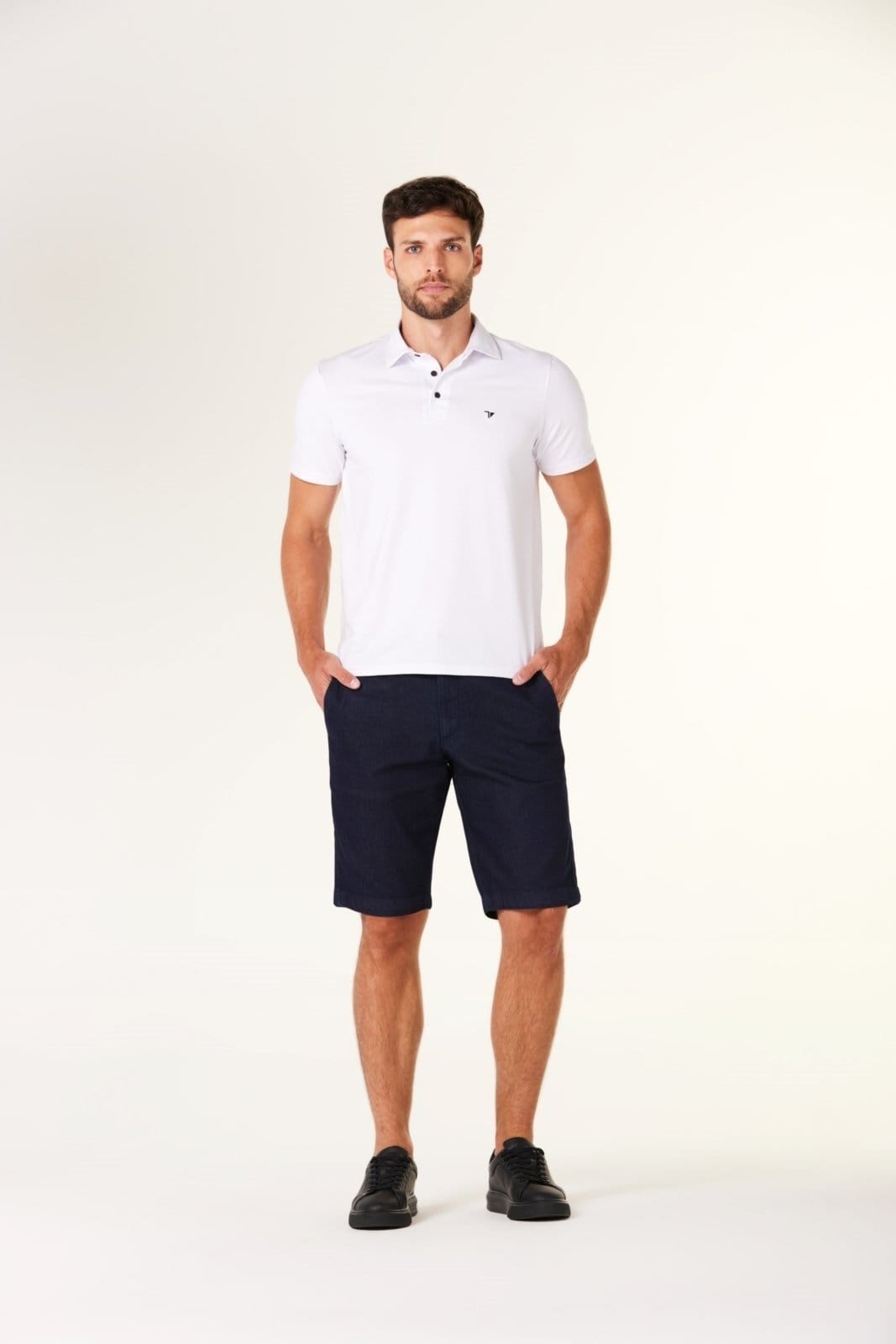 Bermuda Jeans Traymon Chino Slim Blue Black