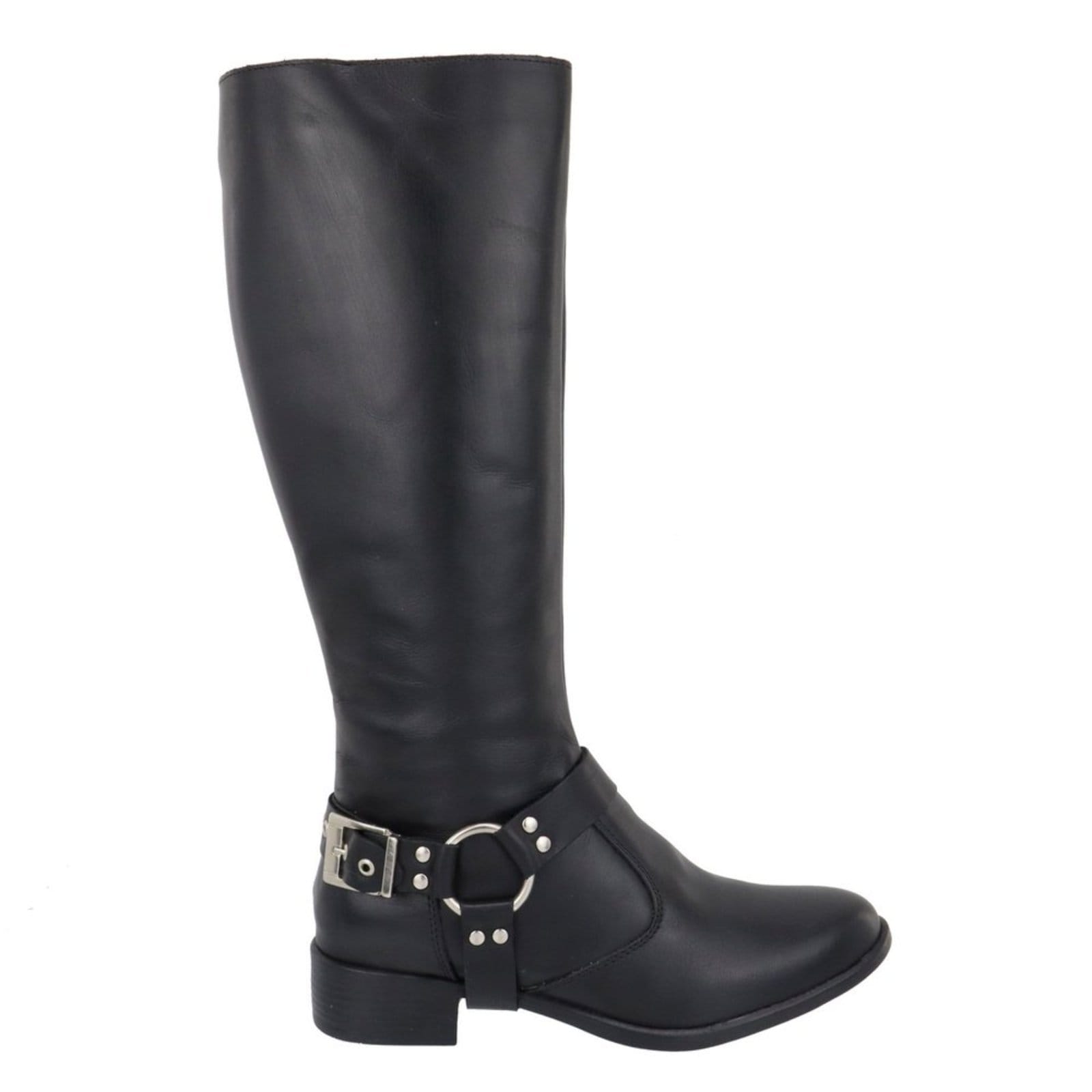 Vista 2 Bota Feminina Paula B Em Couro Legítimo Com Estribo Cano Longo Montaria PAULA B preto