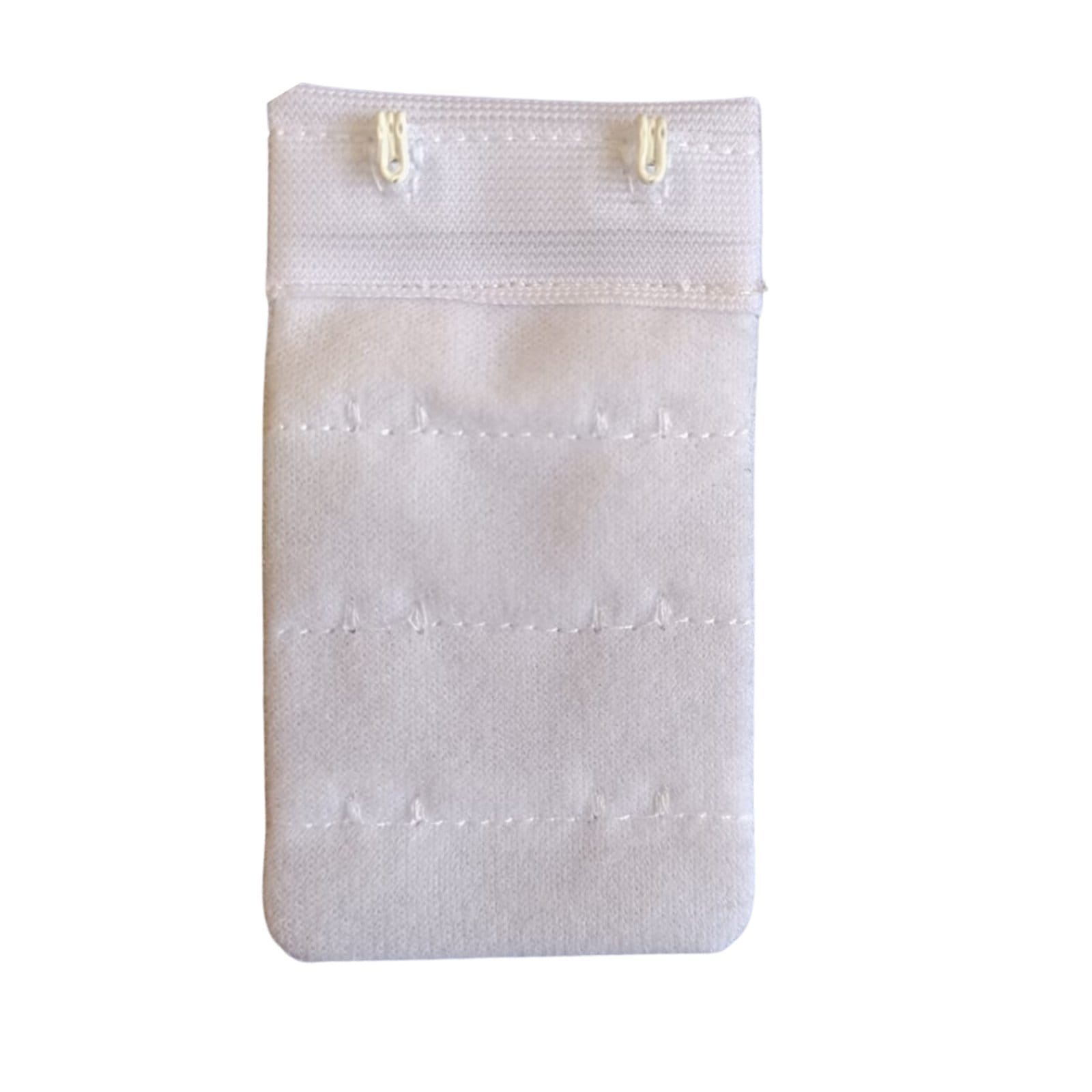 Vista 2 Kit 03 extensor de sutiã largura 4CM prolongador de sutiã colchete para aumentar sutiã Doce Encanto branco